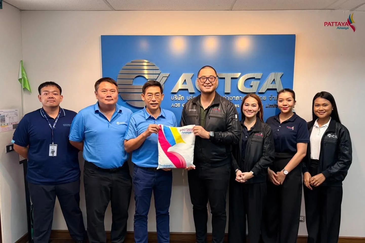 The Ground Operations and Commercial Department of Pattaya Airways visited AOTGA at Phuket International Airport (HKT) to discuss the operational and commercial preparations.