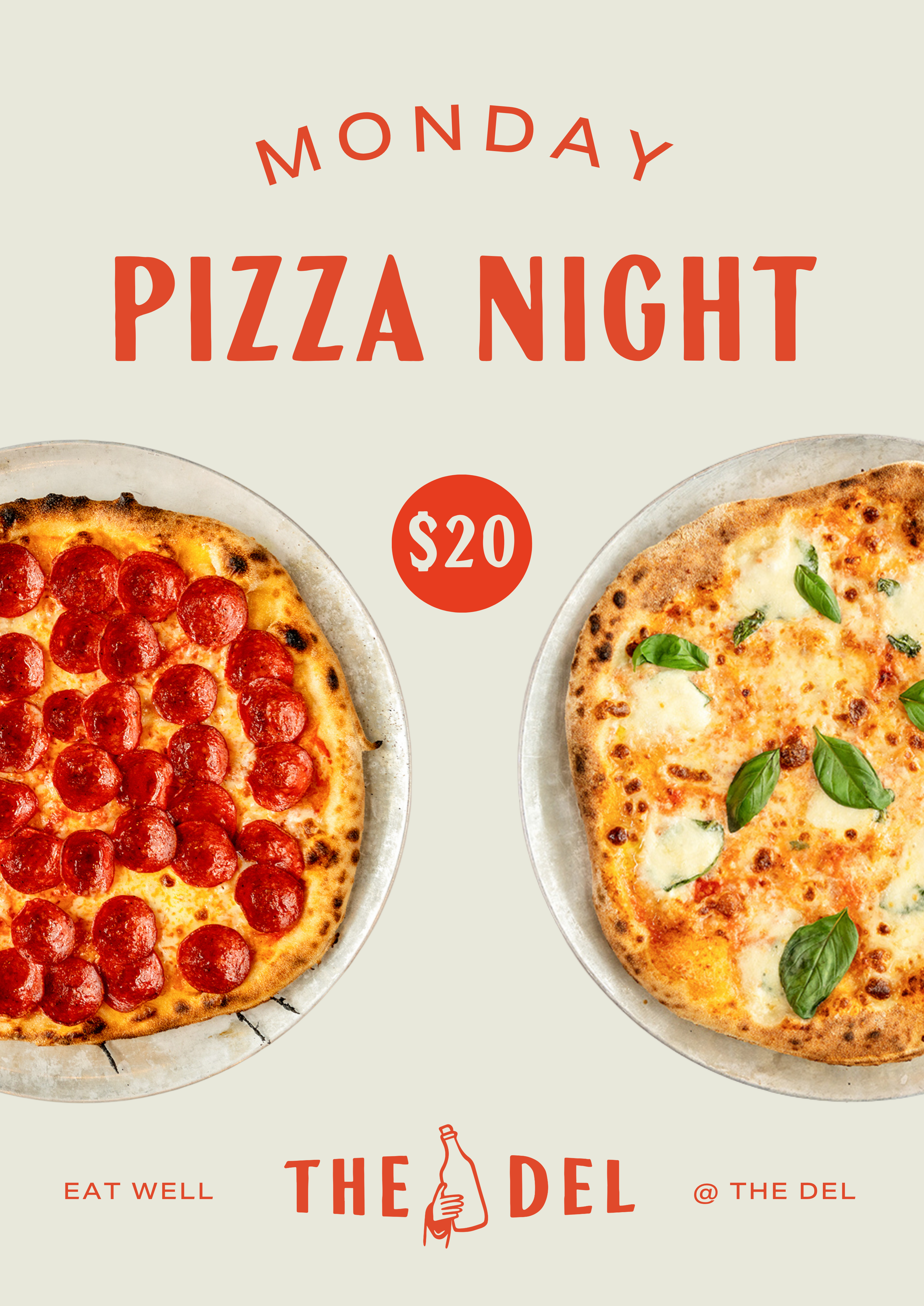 Monday pub Special: $20 pizza night