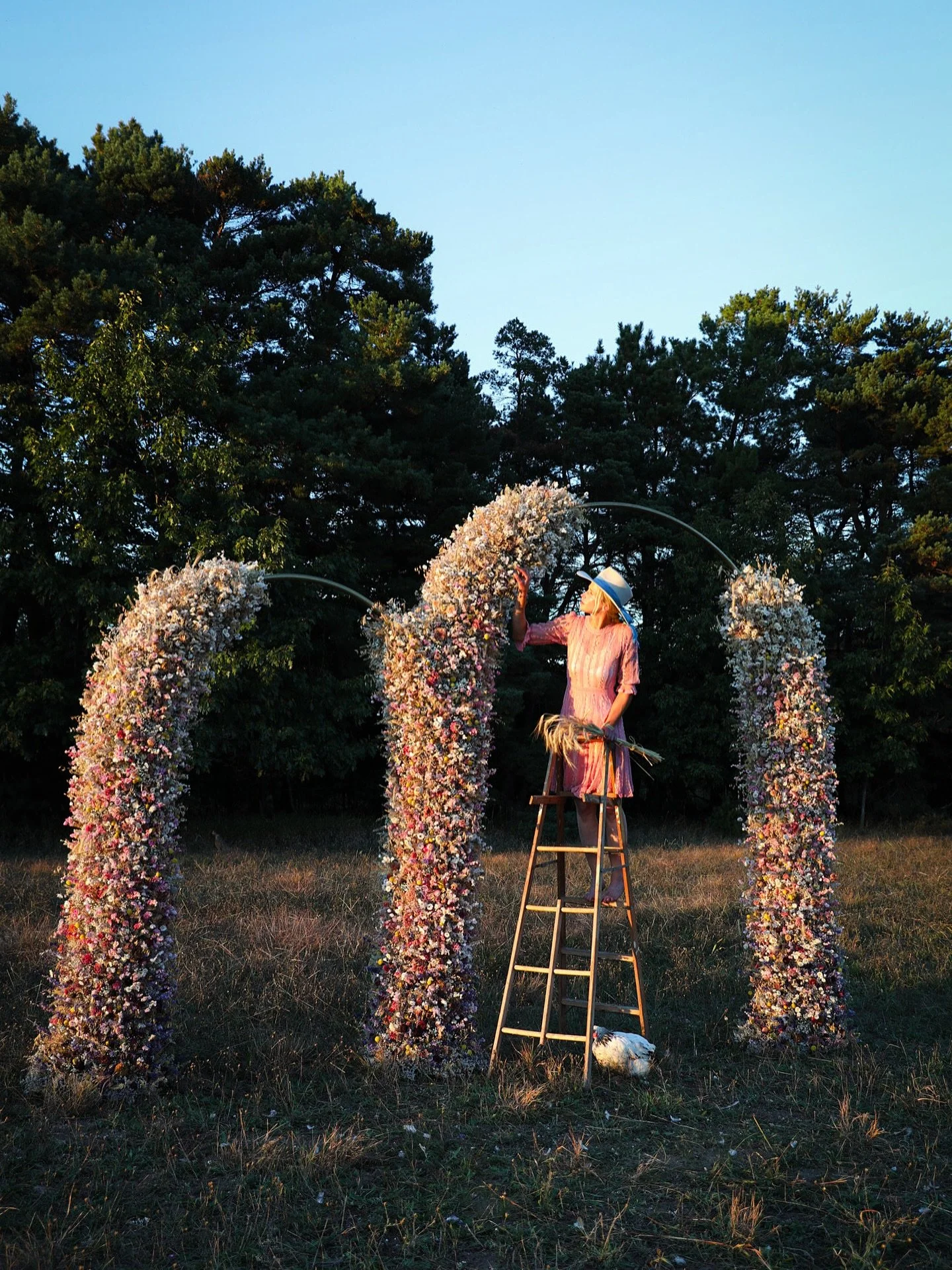 Here she is, in all her glory &mdash; &ldquo;The Space Between.&rdquo;
A reminder that we all share this earth &mdash; and it is the simplest things that tie us together.

What began as a wedding arch became something deeper &mdash; a quiet offering 
