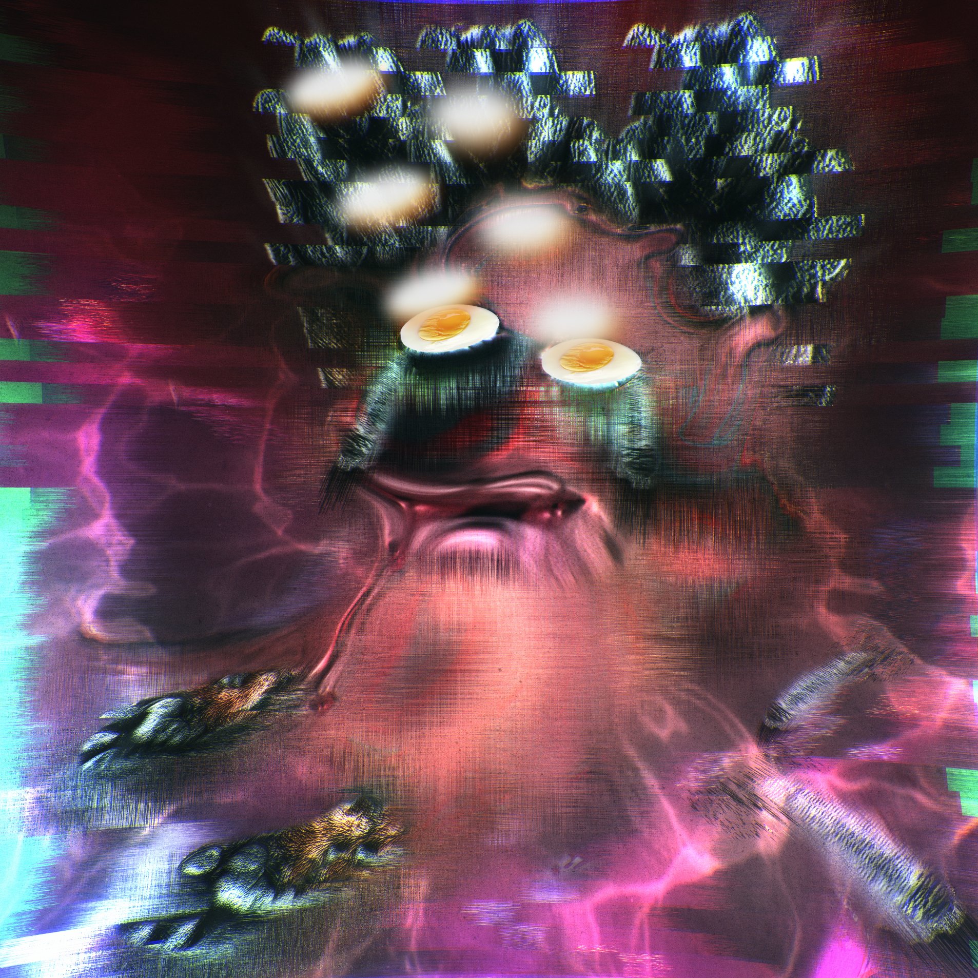 In the transfiguration between Michael and the werewolf — 08. Artwork by Oscar Enderstein.