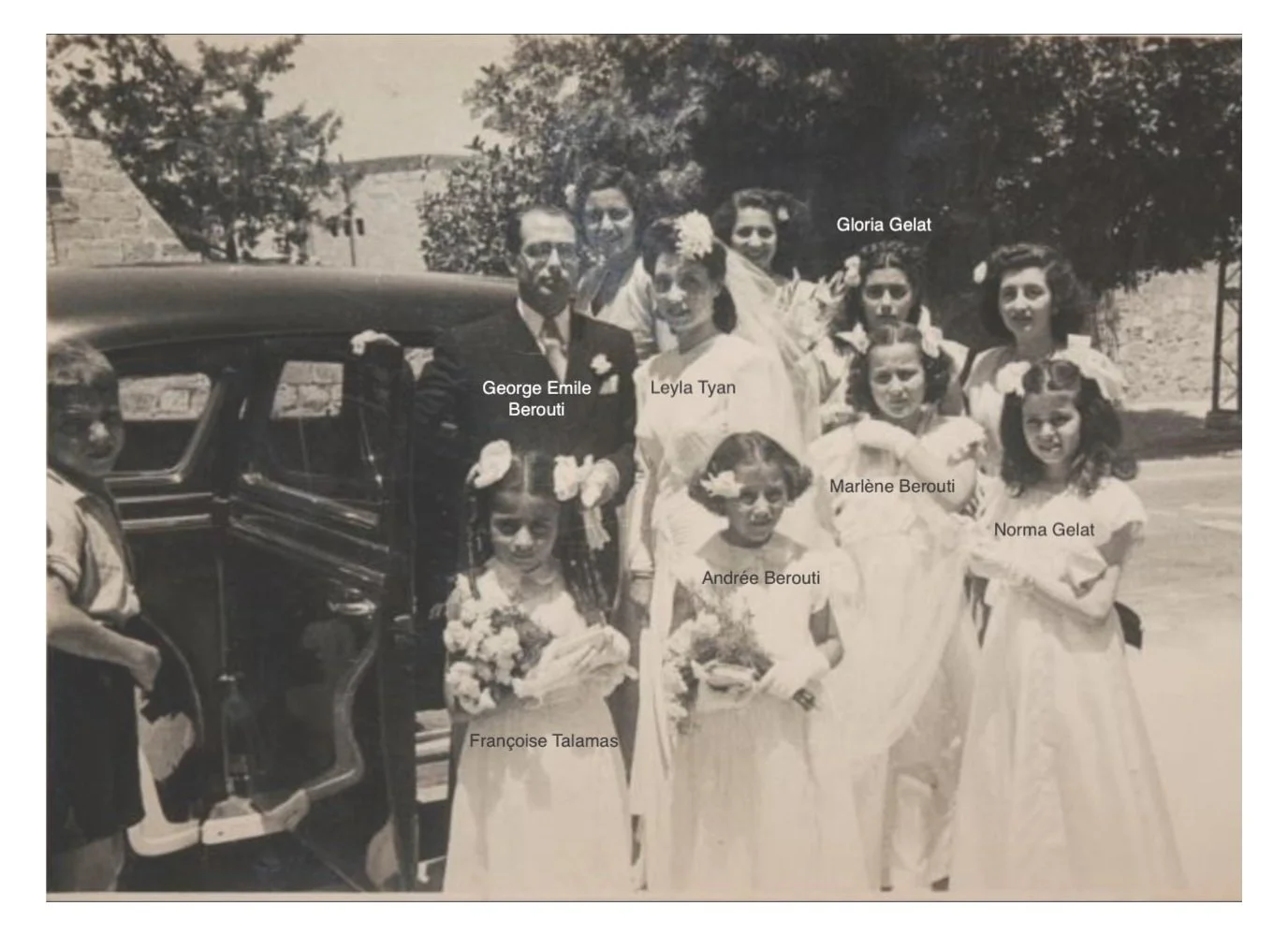 Leyla Tyan and George Emile Berouti's wedding, July 1946
