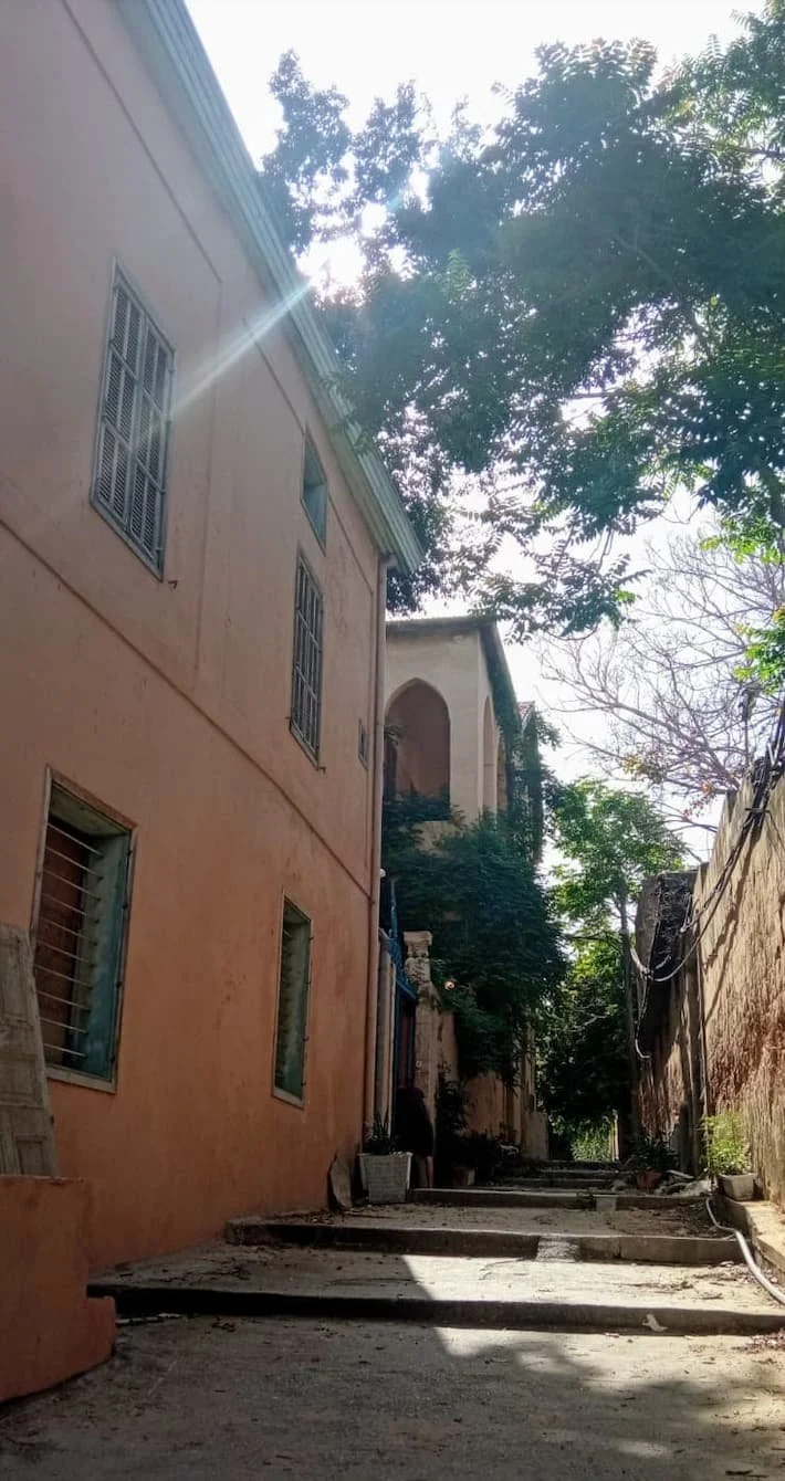  Emile Nicolas Berouti’s house is the second one on the left, visible in the background. 