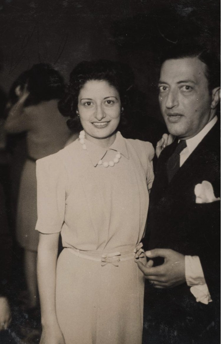 Salma Berouti, with friend Louis Zamaria.