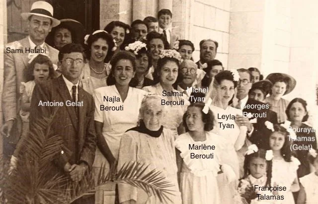 Leyla Tyan and George Emile Berouti's wedding, July 1946