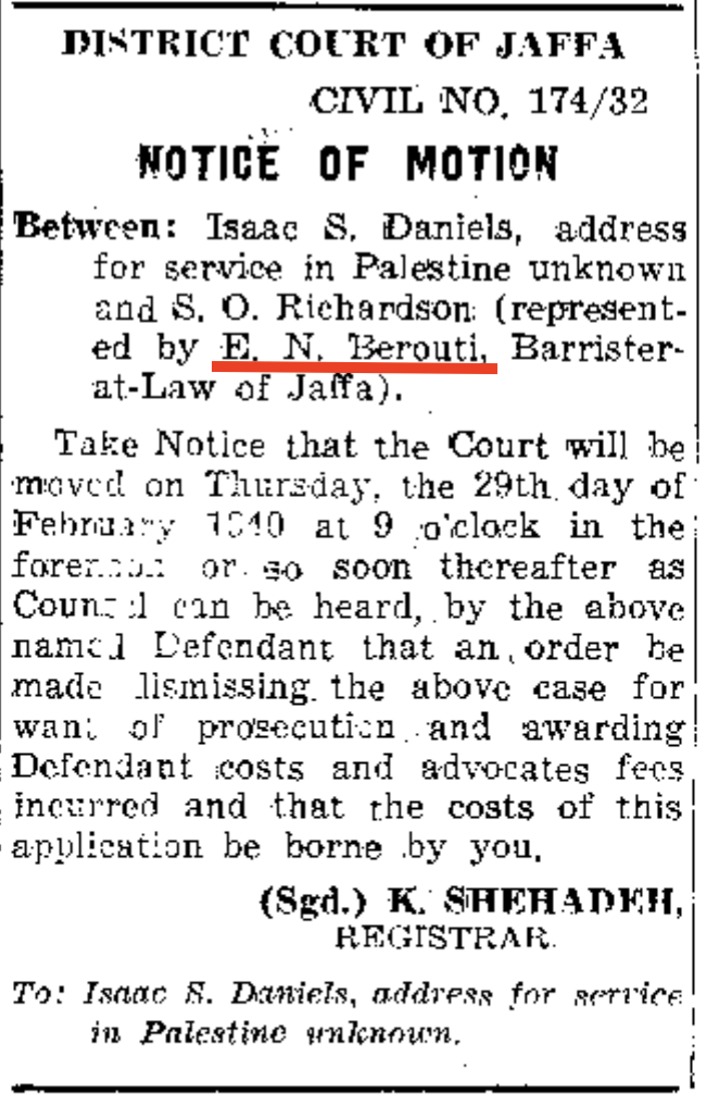 The Palestine Post, 31 January, 1940.