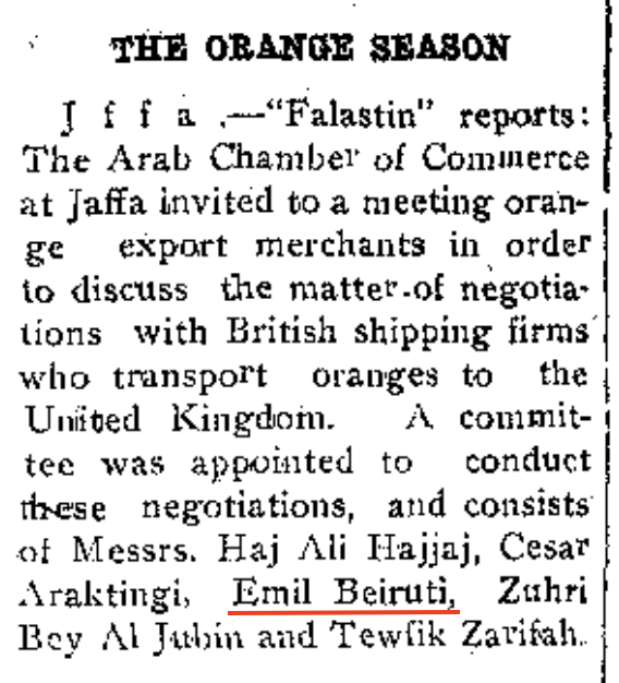The Palestine Bulletin, 4 November, 1925.