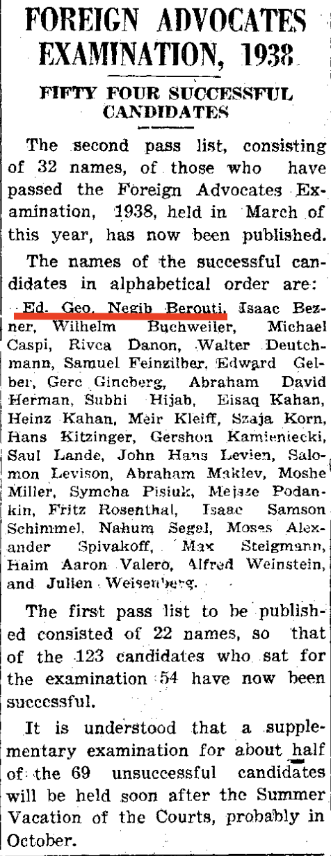 The Palestine Post, 31 May, 1938.