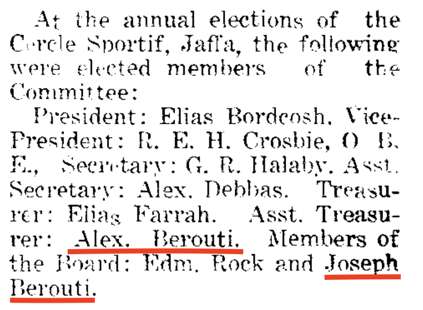 The Palestine Post, 18 May, 1933.