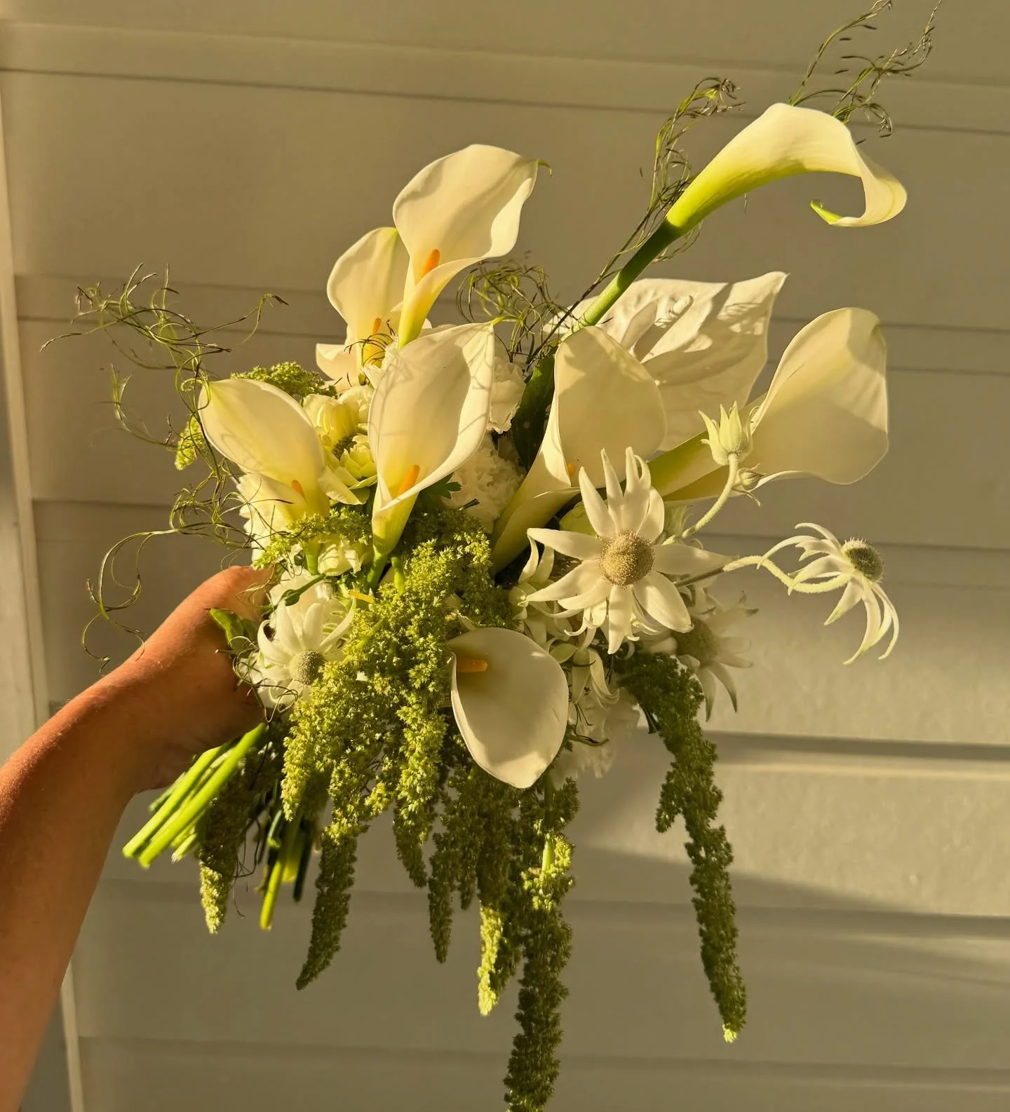 Sculpture form and textural frills for this darling Bouq.