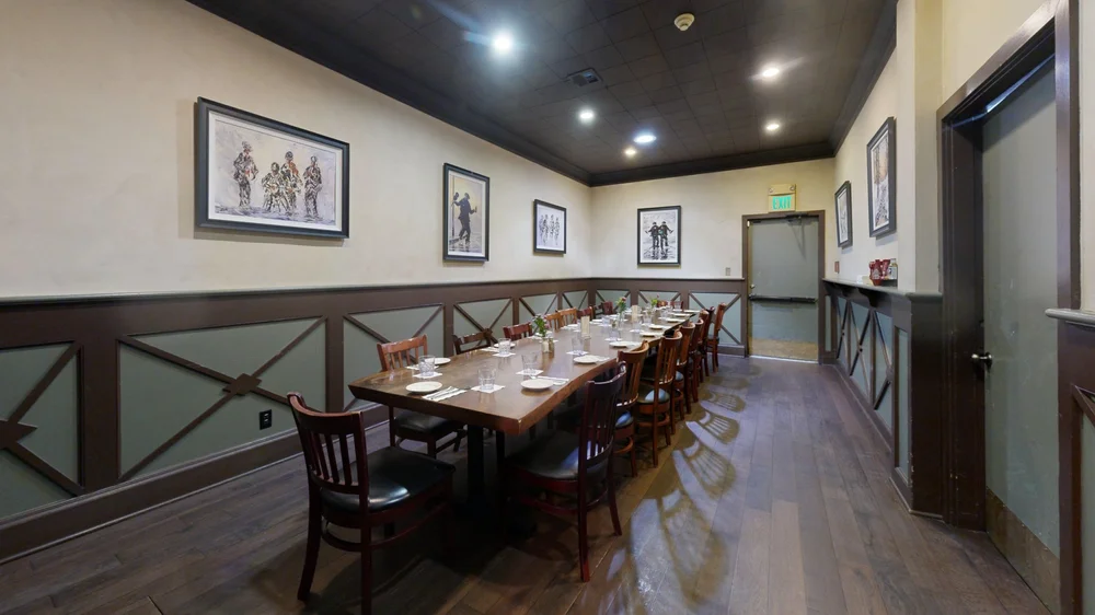 Fiddlers Green private room long table