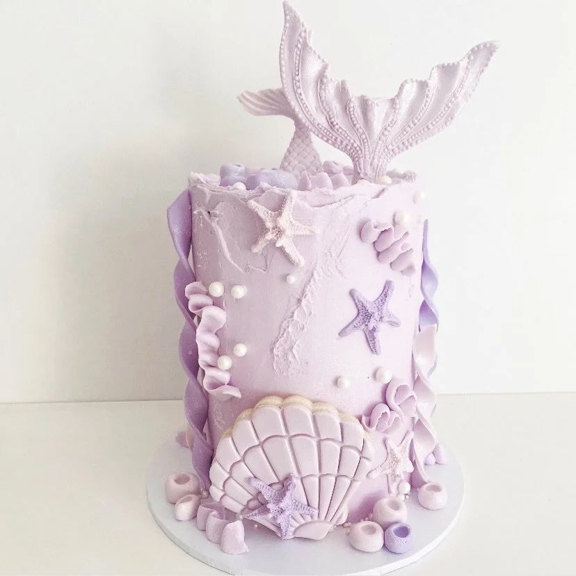 Lilac mermaid cake 💜