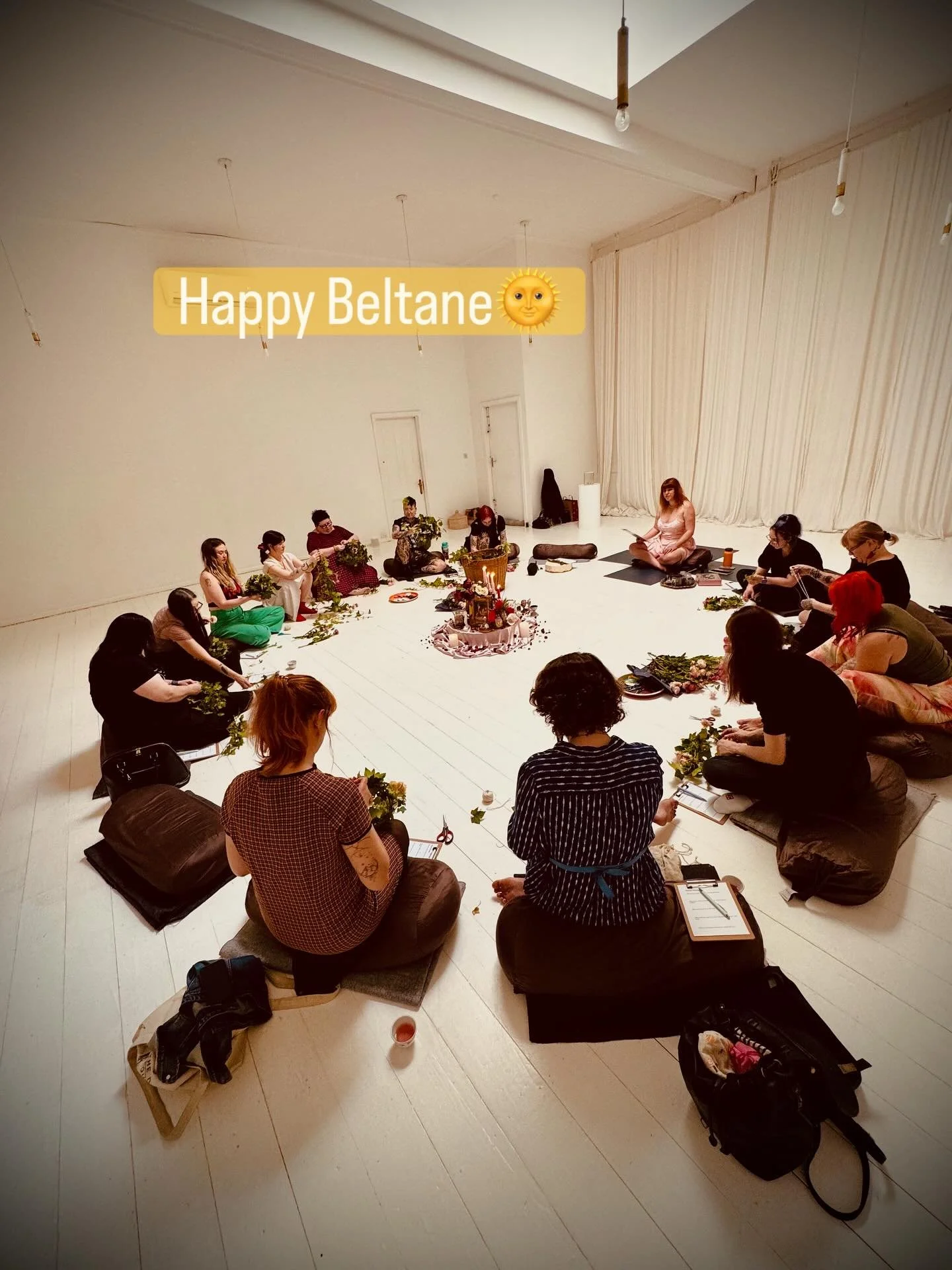 Many thanks to all who attended our Beltane ritual on Saturday as we prepared for our hopes and dreams for Summer ongoing. Stay tuned for future rituals and circles. From myself and Lady Bijou @the_plot_thickens__  Happy Beltane! 🌞🔥
