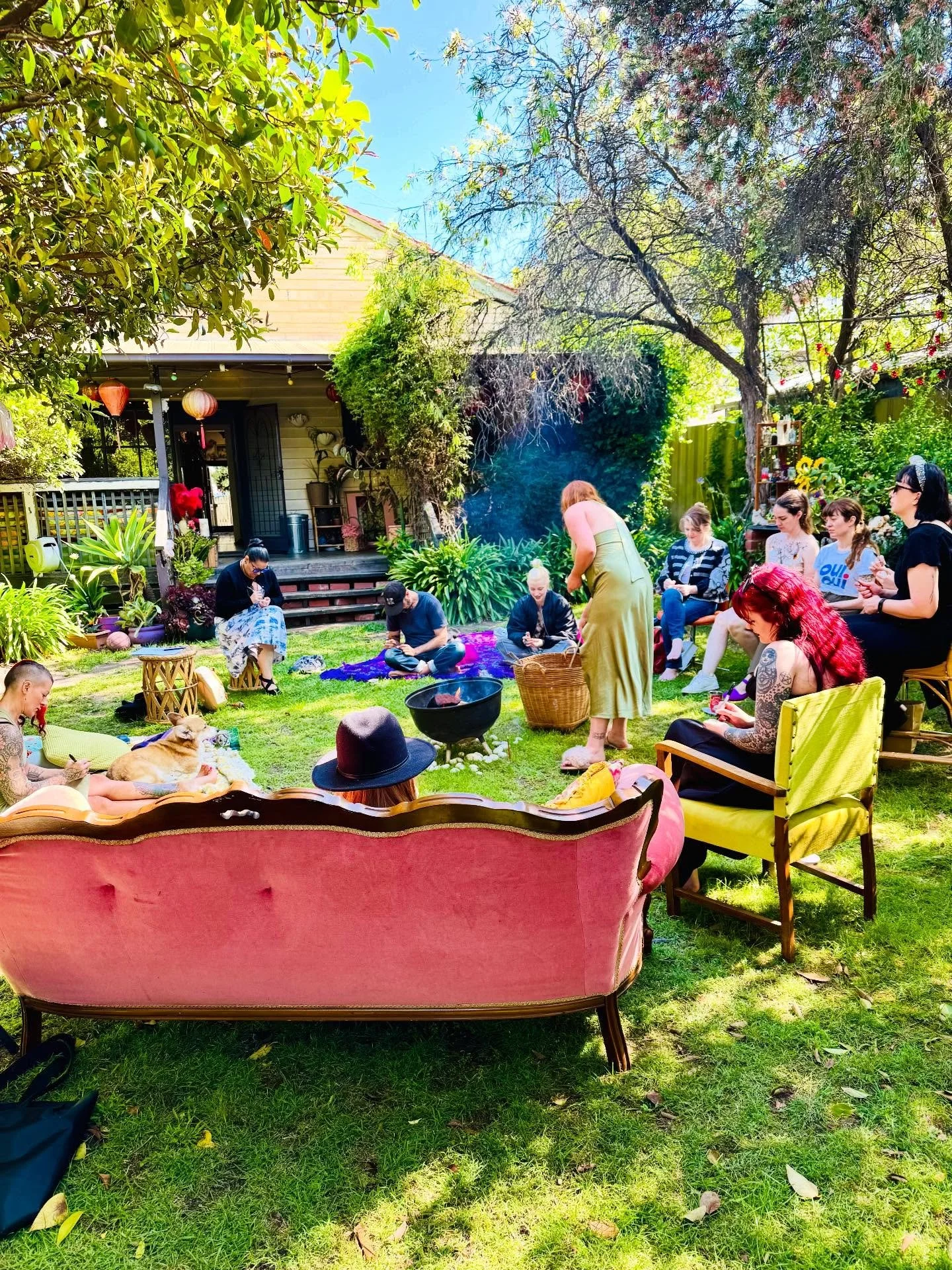Thank you to the regular sabbat and circle gatherers that came along to our Litha end of year gathering. We had such a lovely time in a small ritual and garden party celebrating the solstice. From myself and Lady Bijou @the_plot_thickens__ we thank e