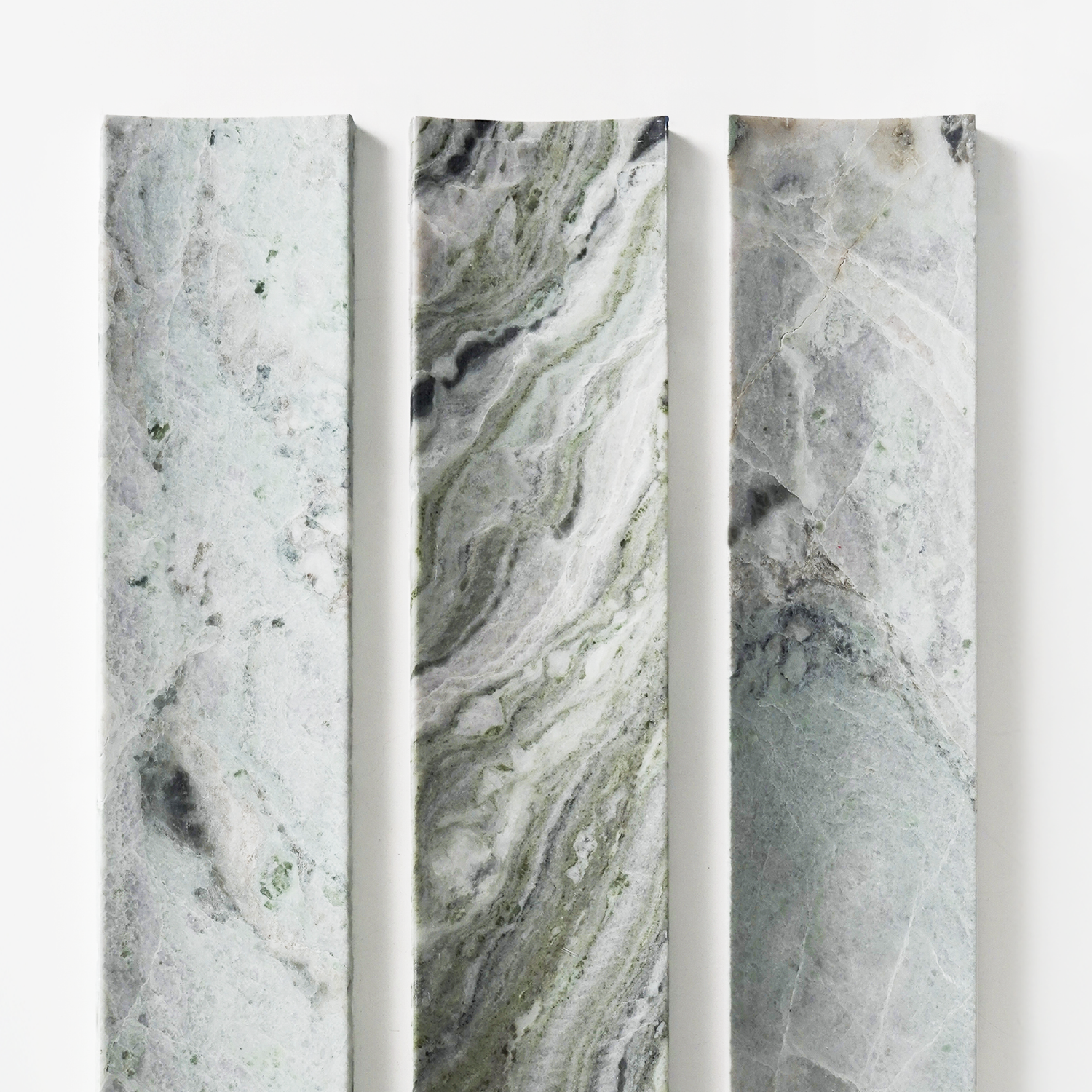 Concave Strip  |  Jade Green Marble