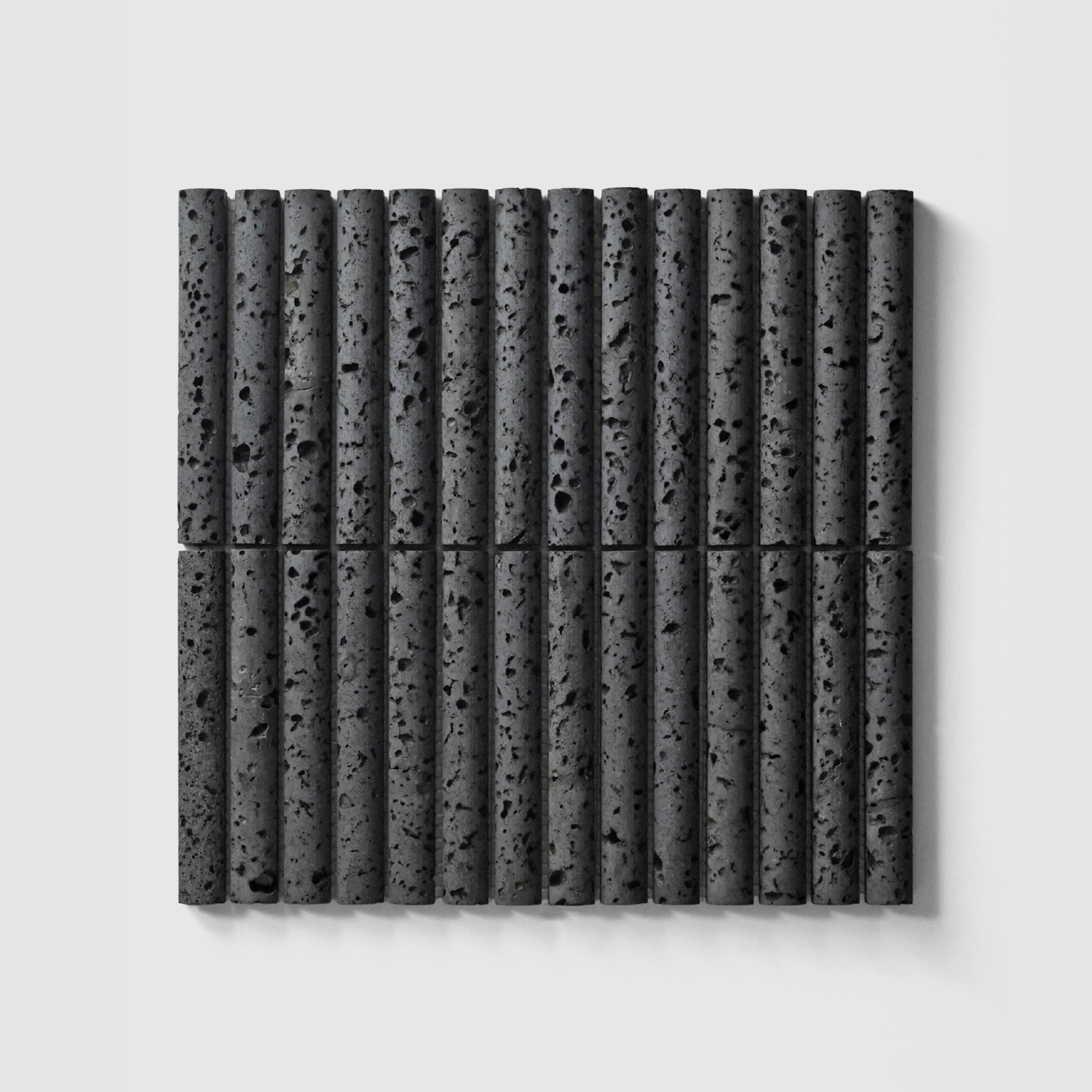 Fluted Out Mosaic  |  Lava Stone