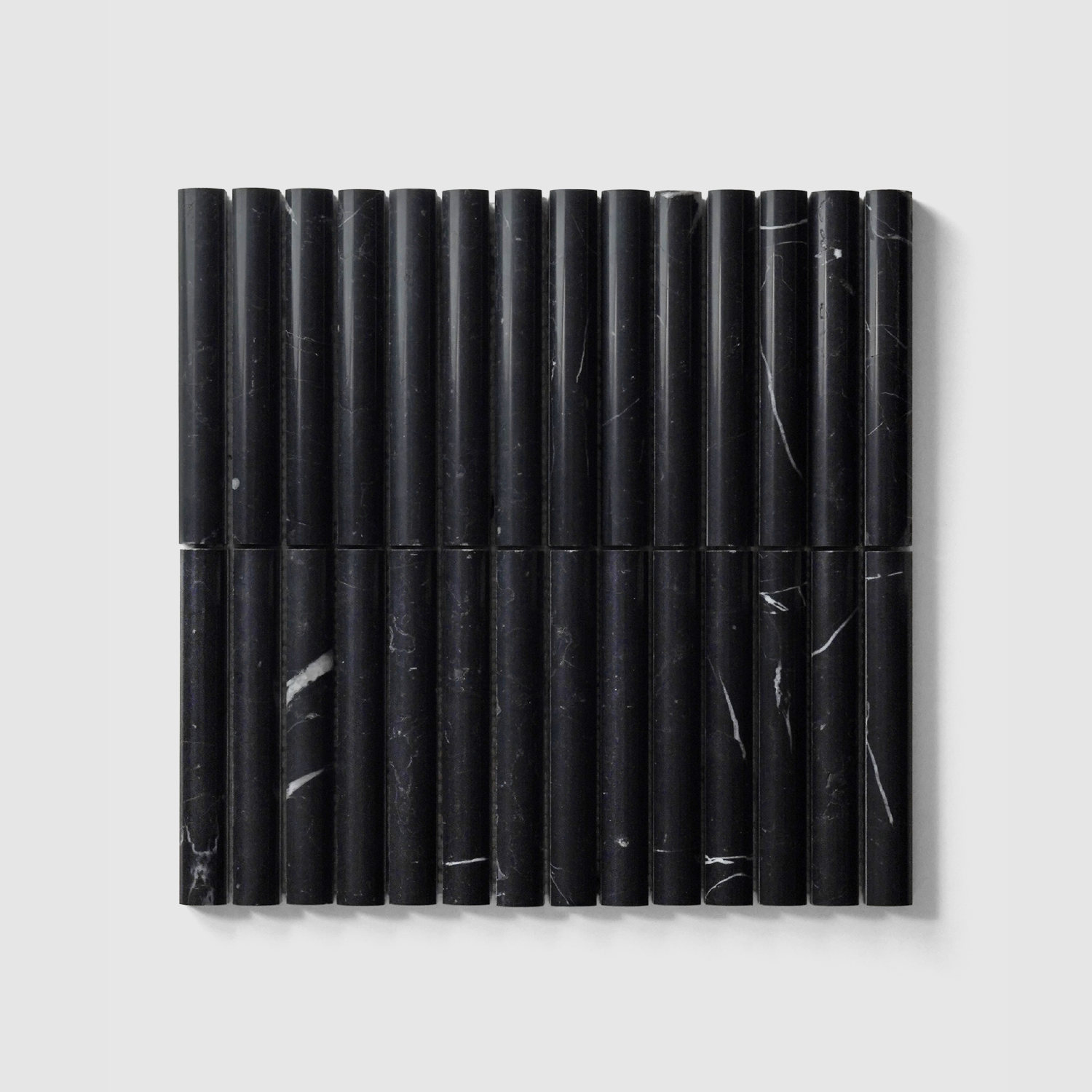 Fluted Out Mosaic  |  Black Marquina