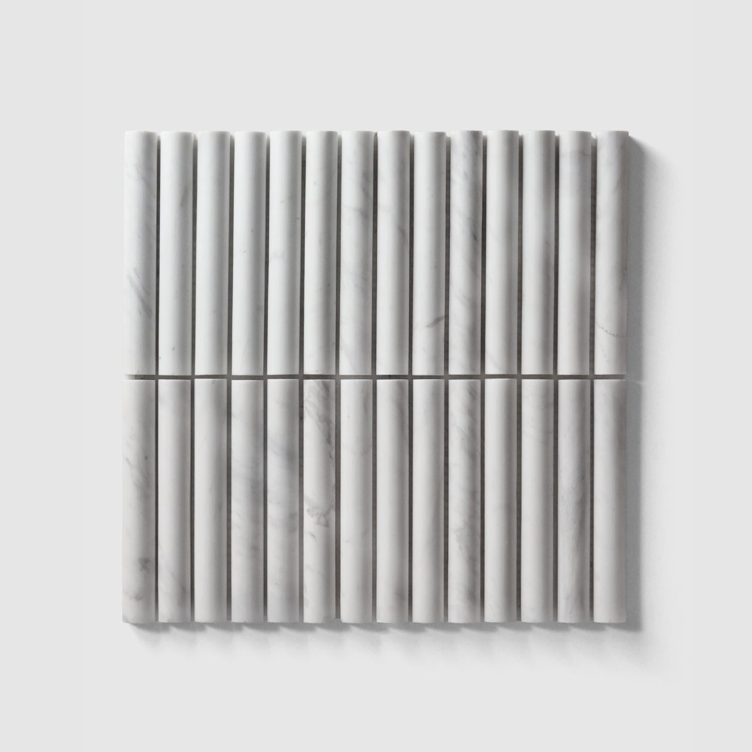 Fluted Out Mosaic  |  Volakas White