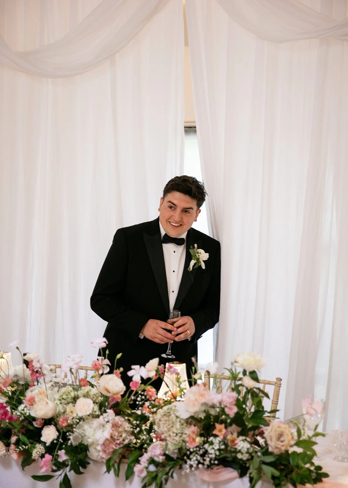 First look of wedding reception design