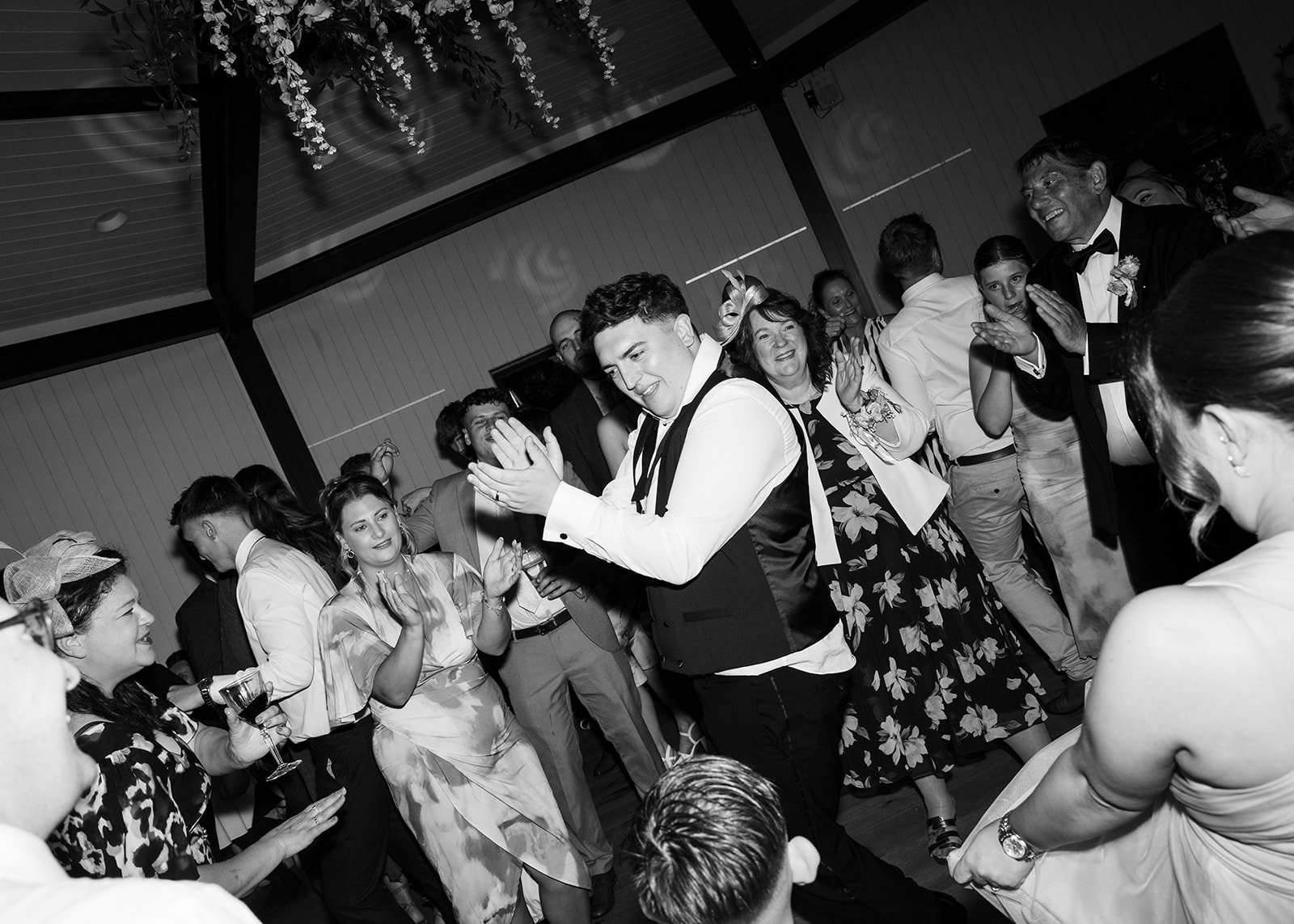 Evening wedding party