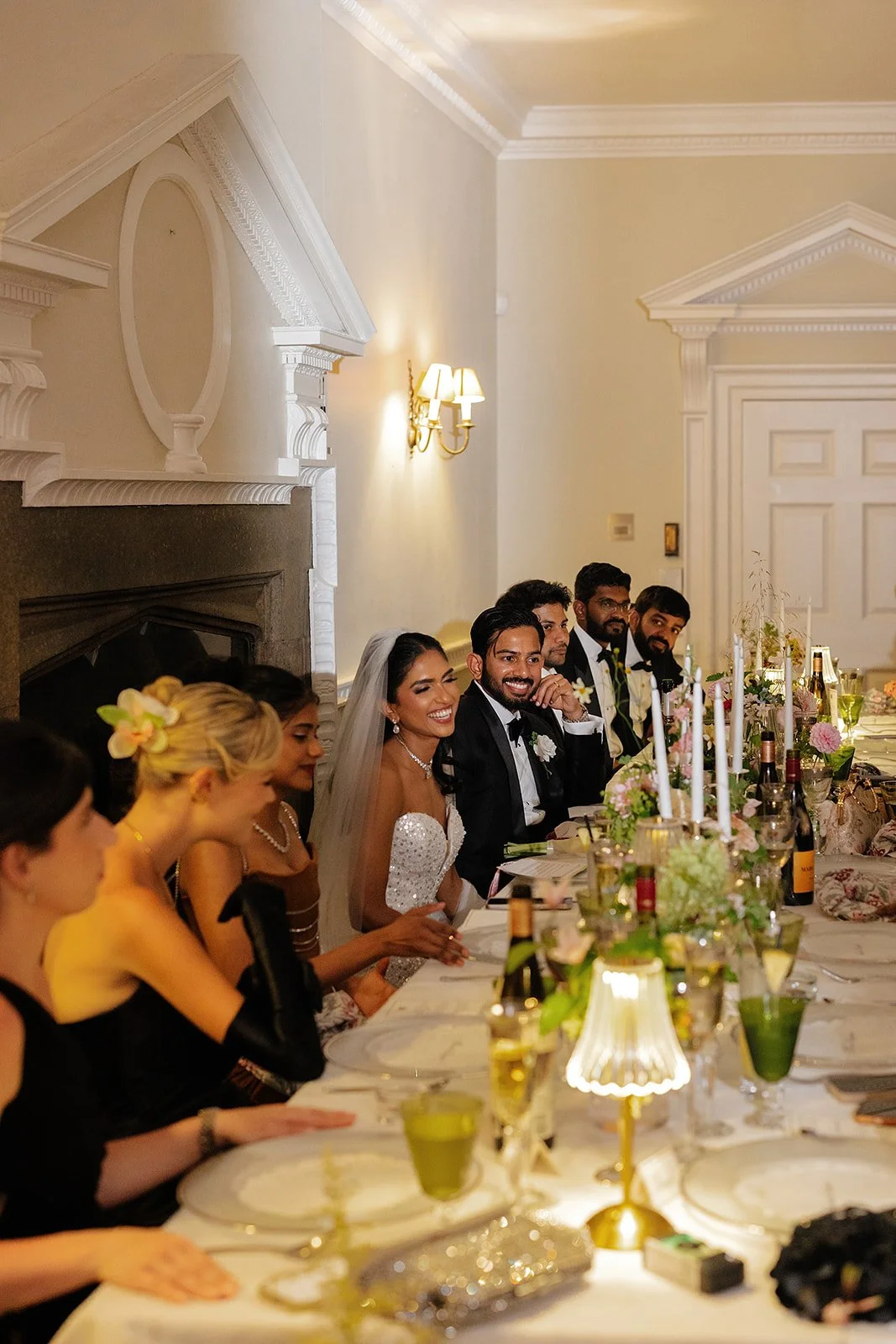Intimate wedding reception