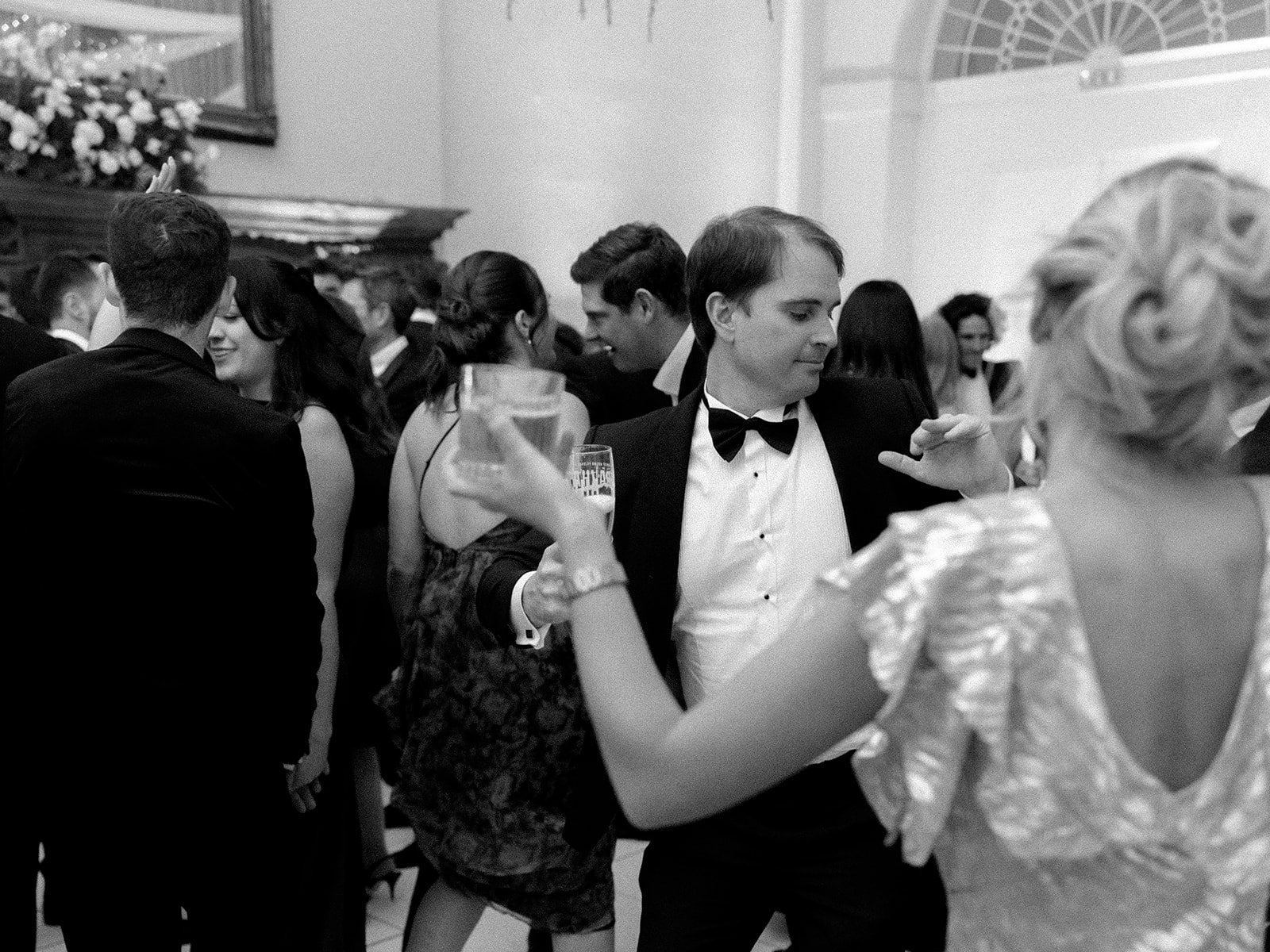 Winter wedding reception