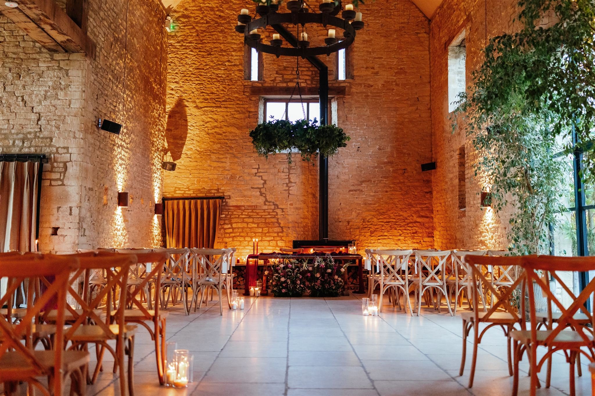 Christmas wedding ceremony