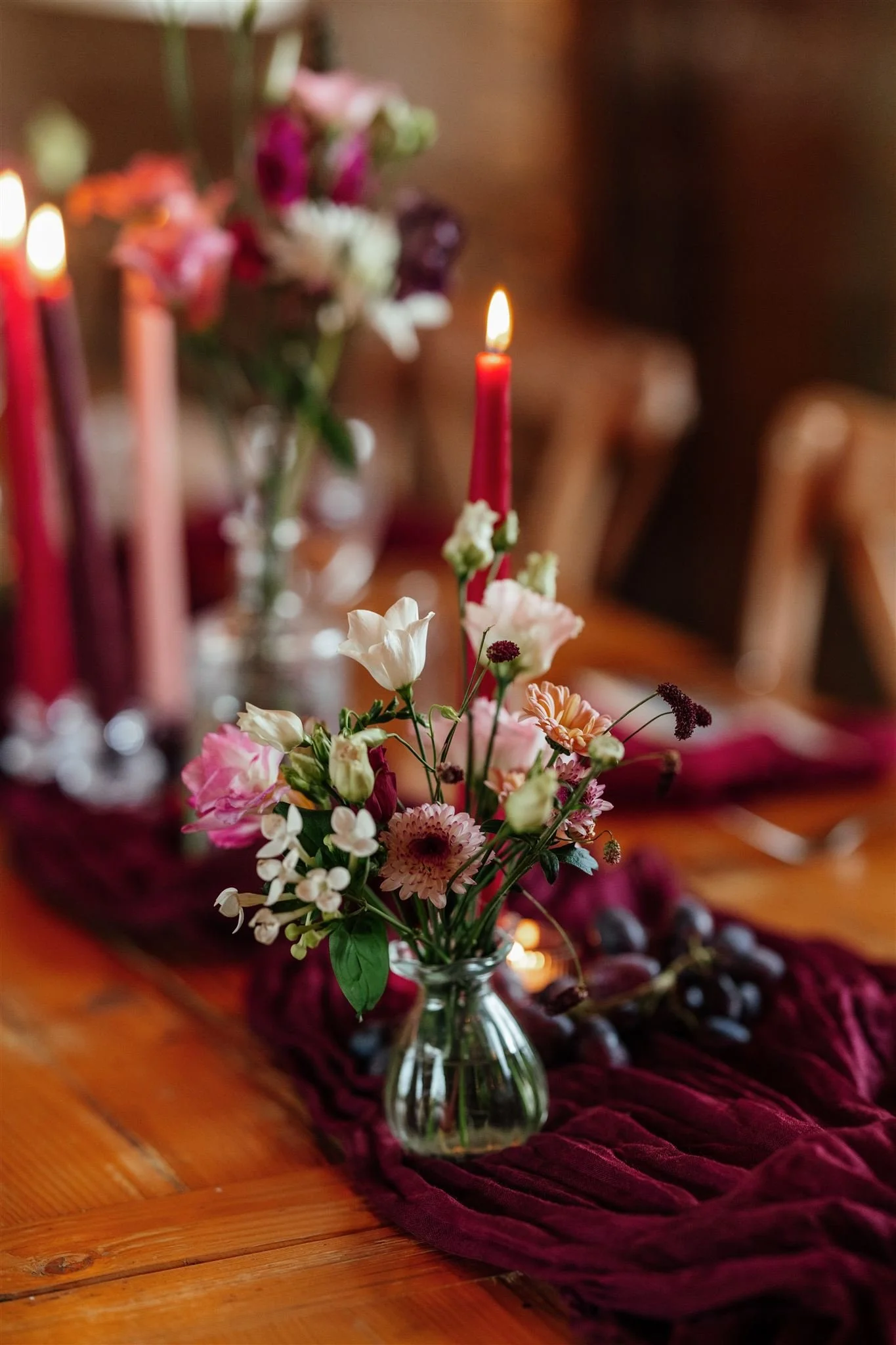 Christmas wedding decor