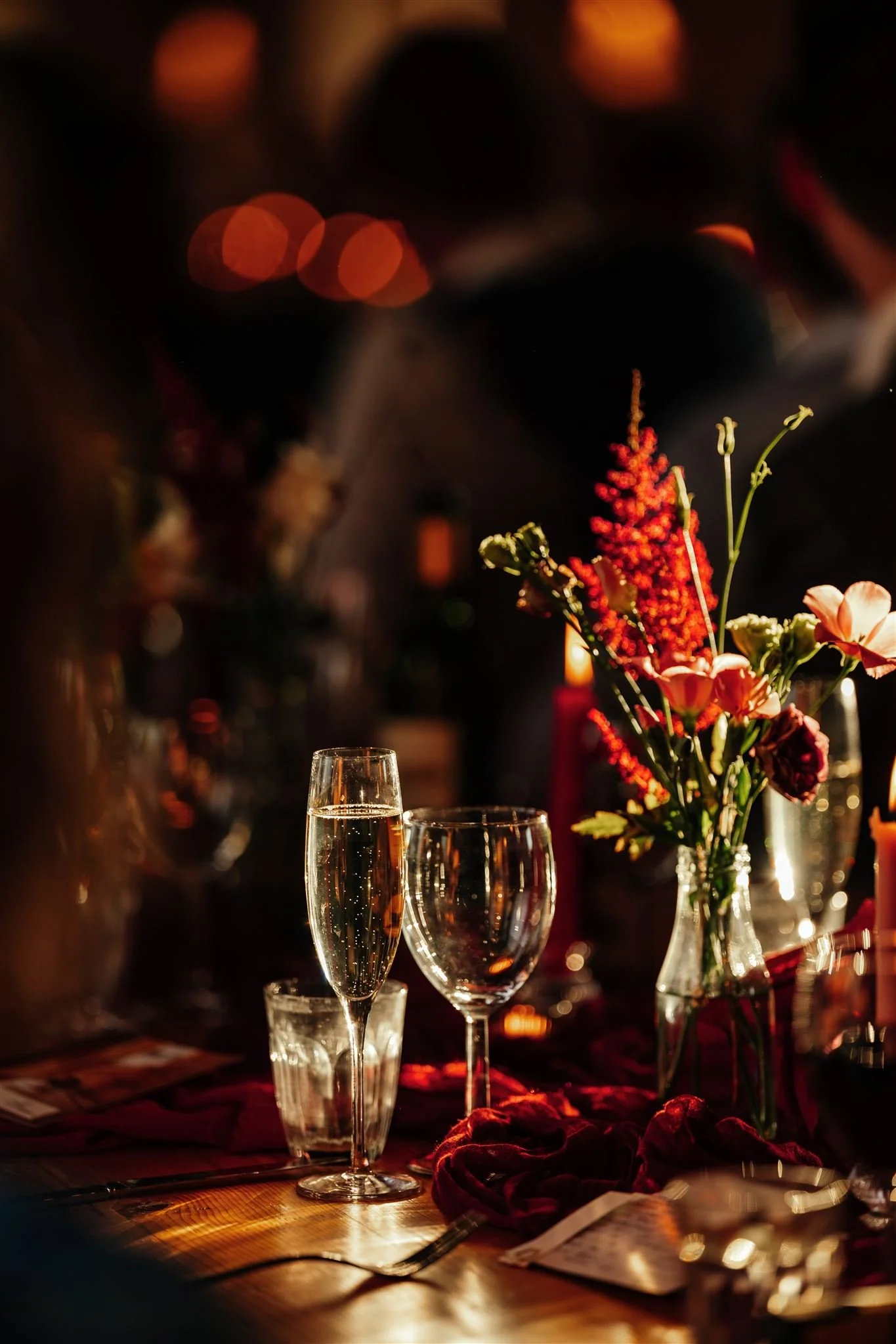 Festive wedding menu