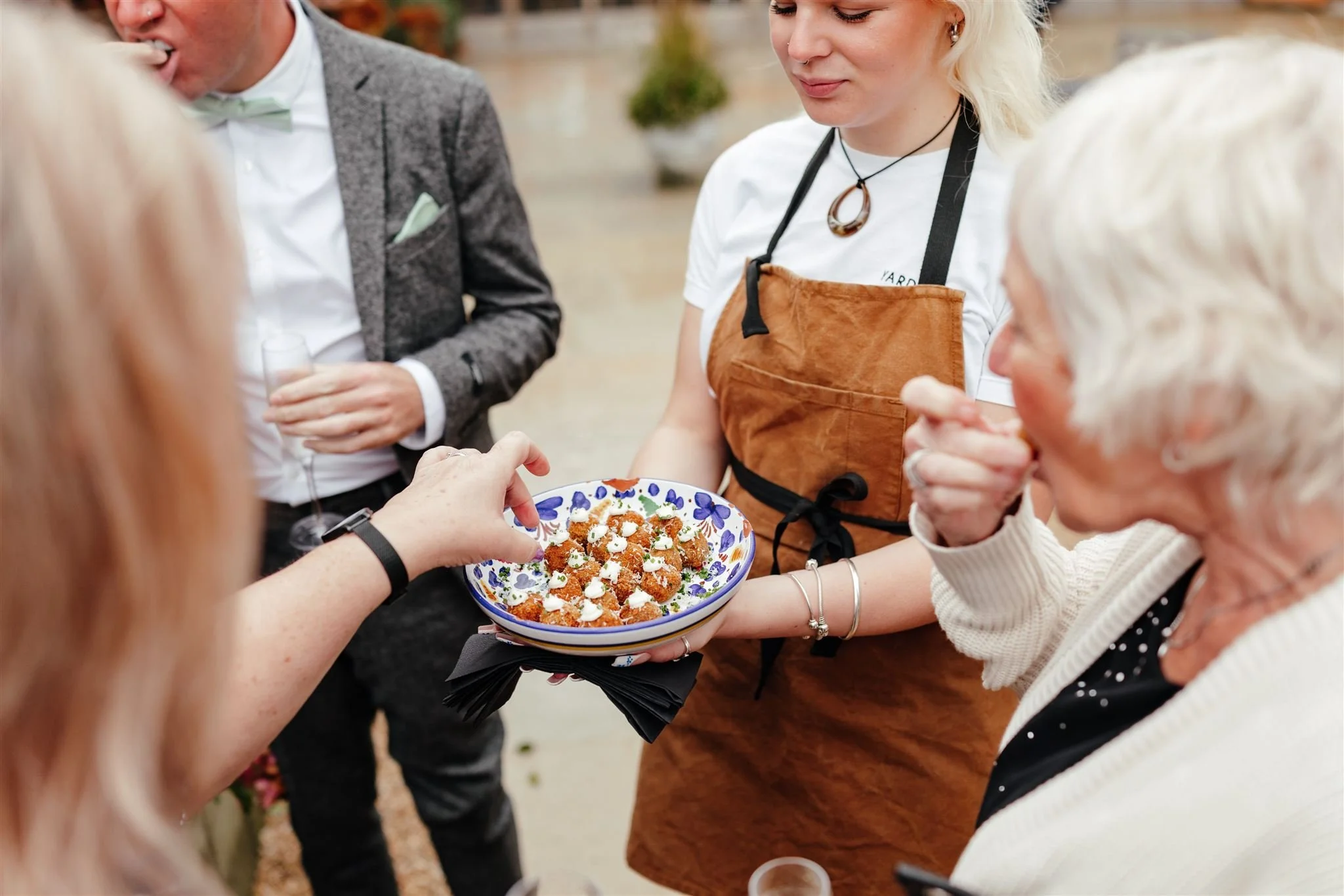 Festive wedding catering