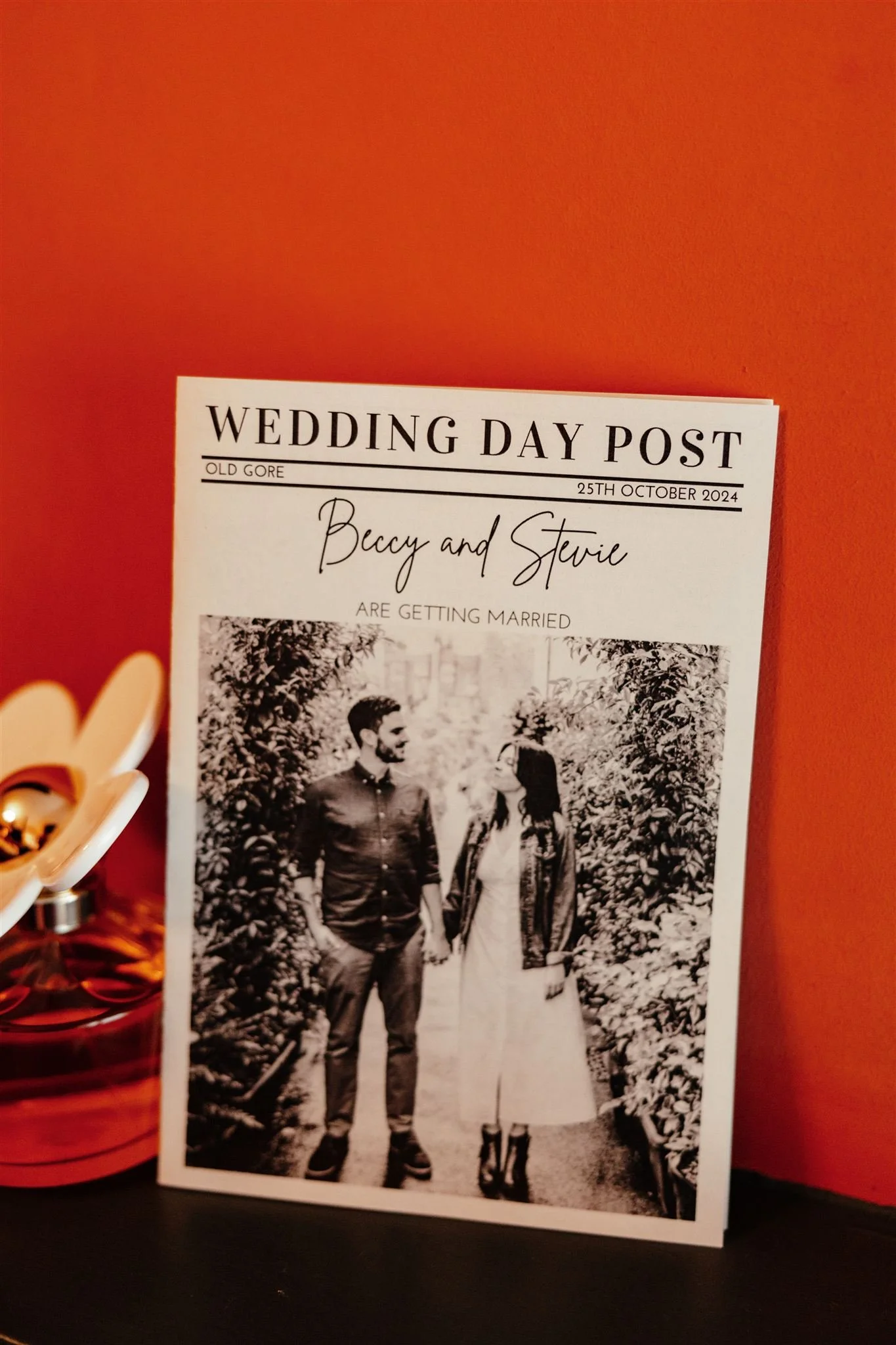 Christmas wedding details 