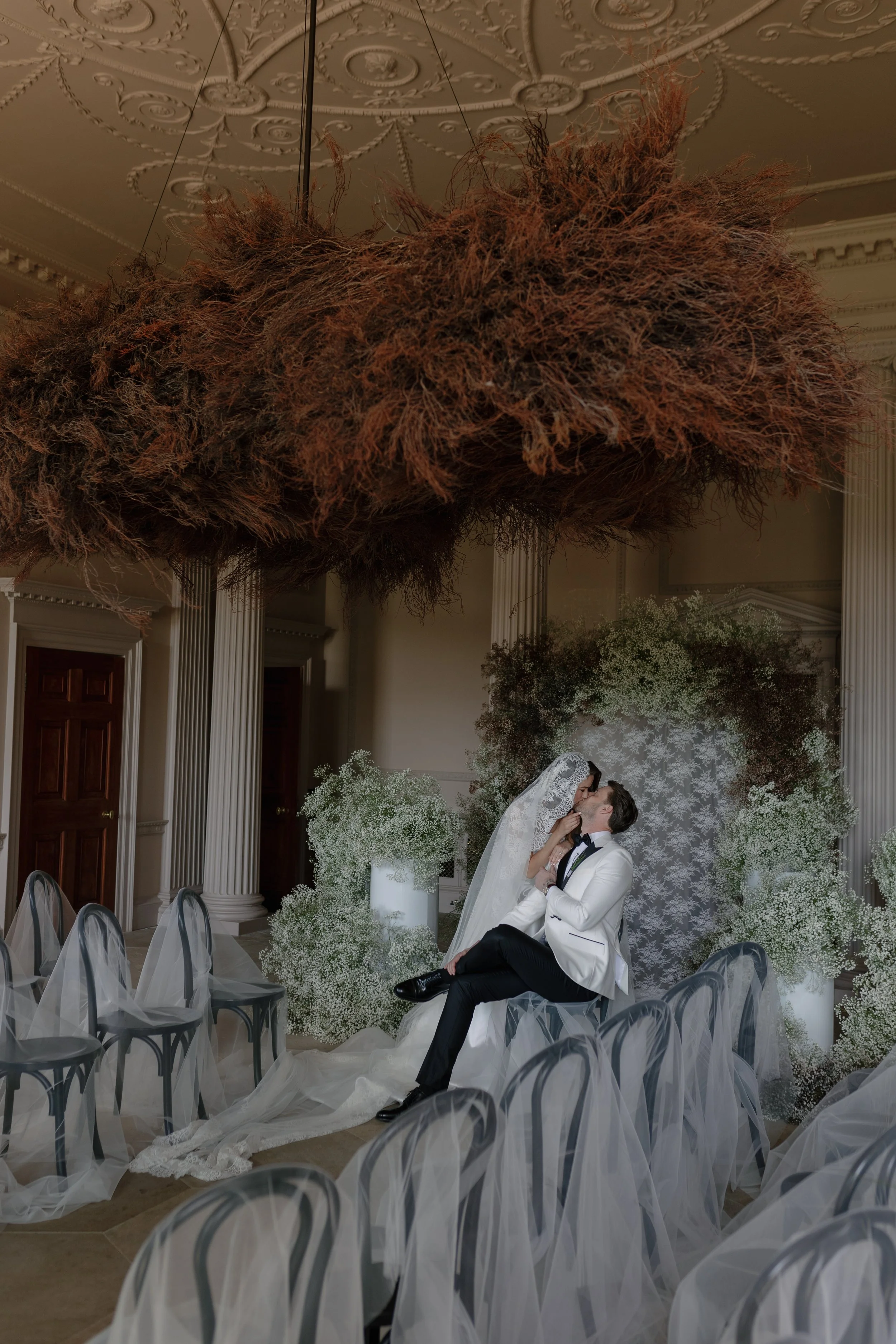 Intimate wedding reception