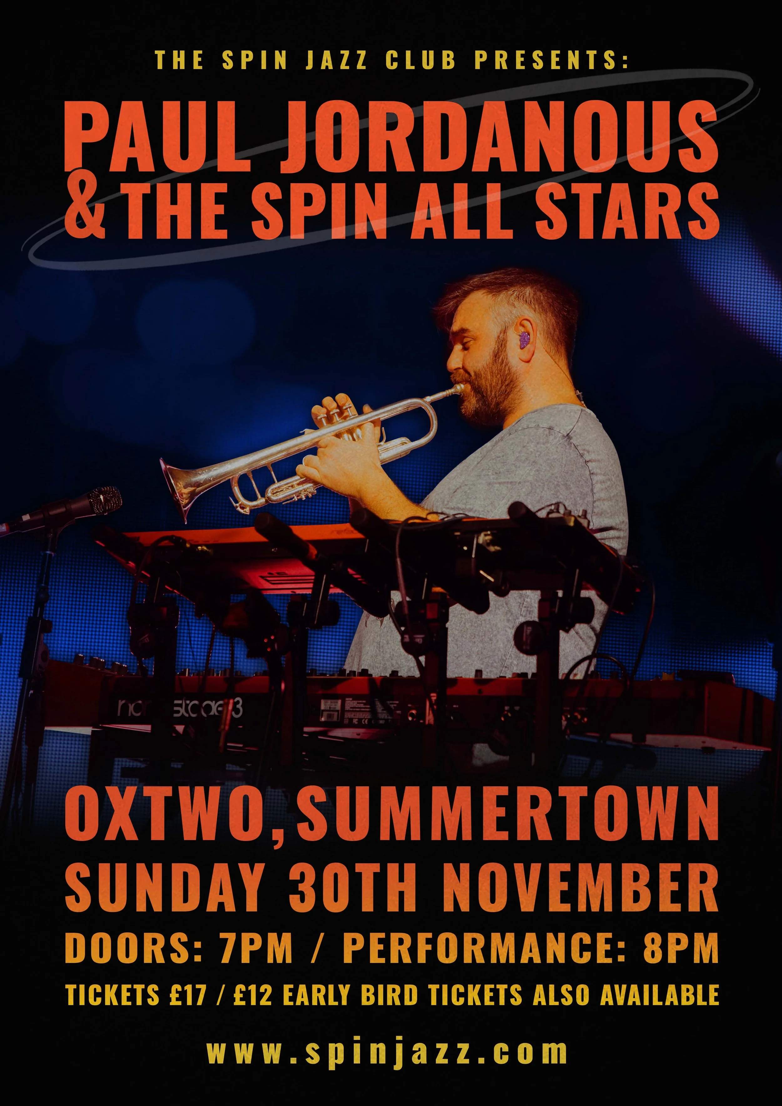The Spin Jazz Club Presents Paul Jordanous