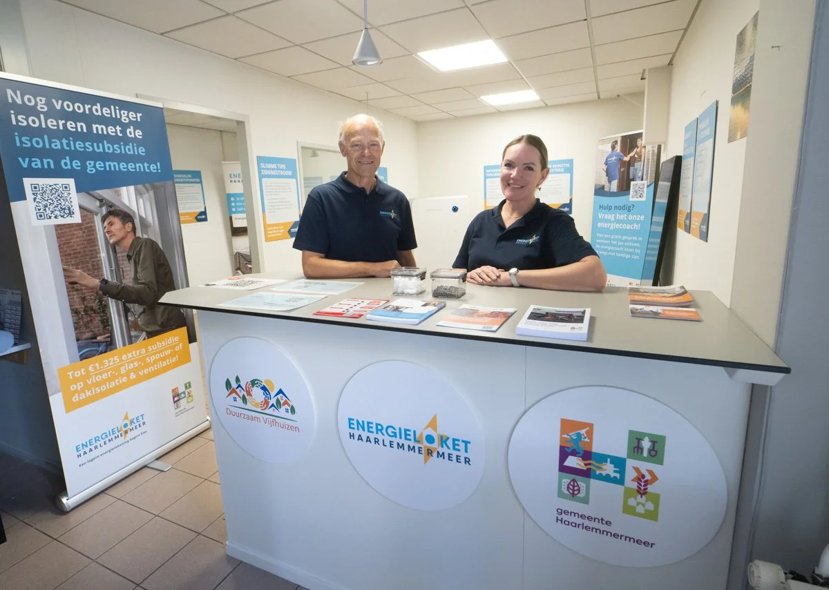 foto van de pop-up vanaf het water