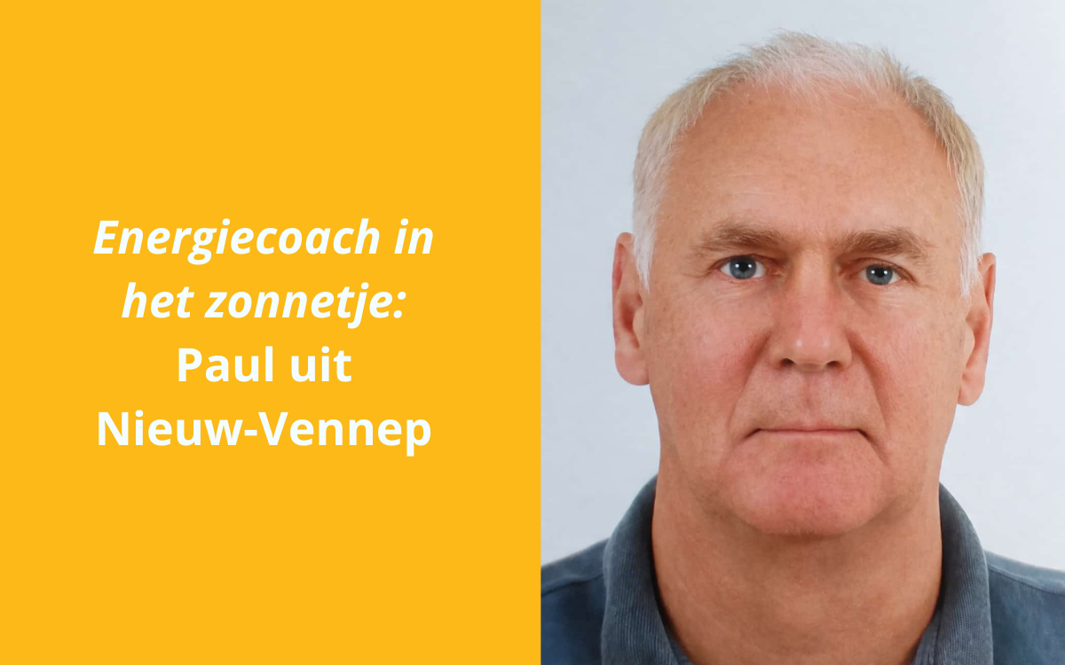 Energiecoach in het zonnetje: Paul uit Nieuw-Vennep