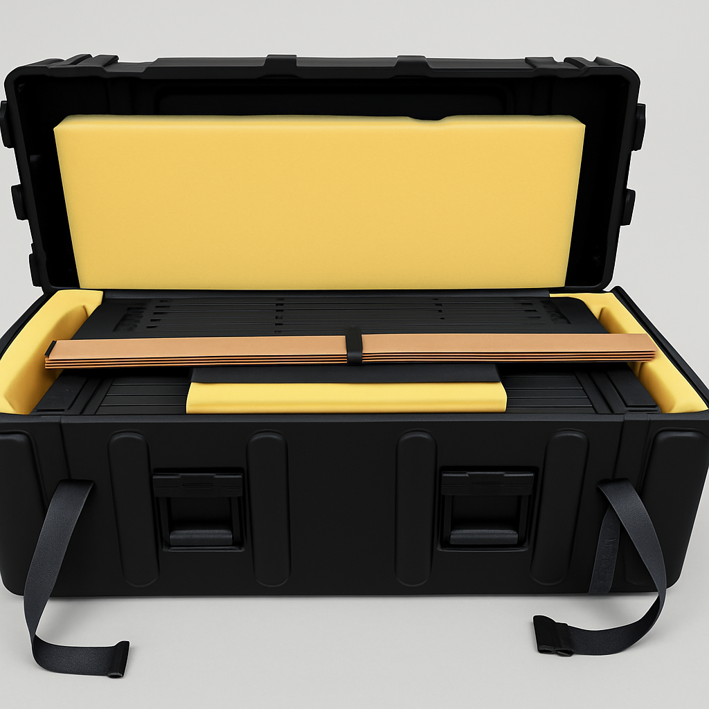 Noir Collapsible Trade Show Display Package - 6' Wall with Shipping Case
