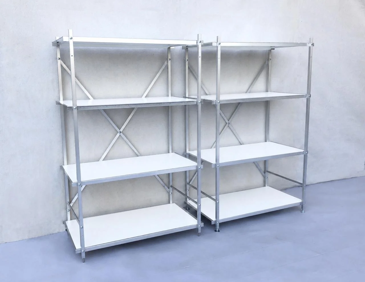 White Short Stack Counter Height Display