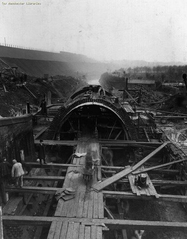 Early photos of the culverts construction.
