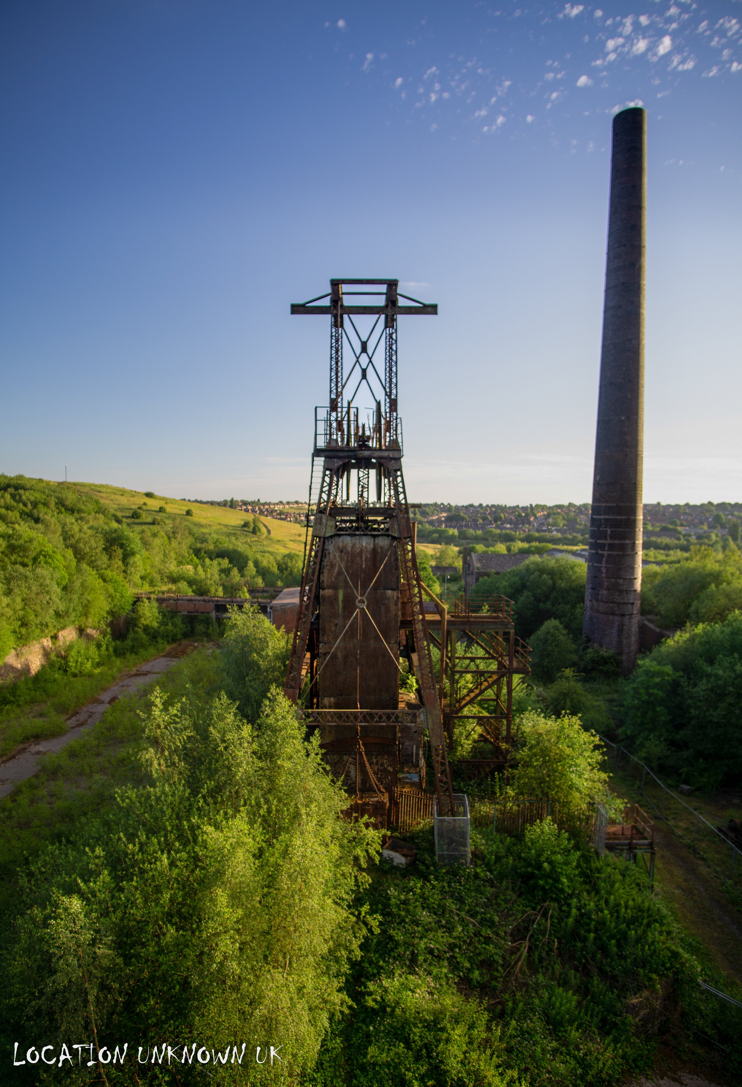 Views from on top on the Headstocks.