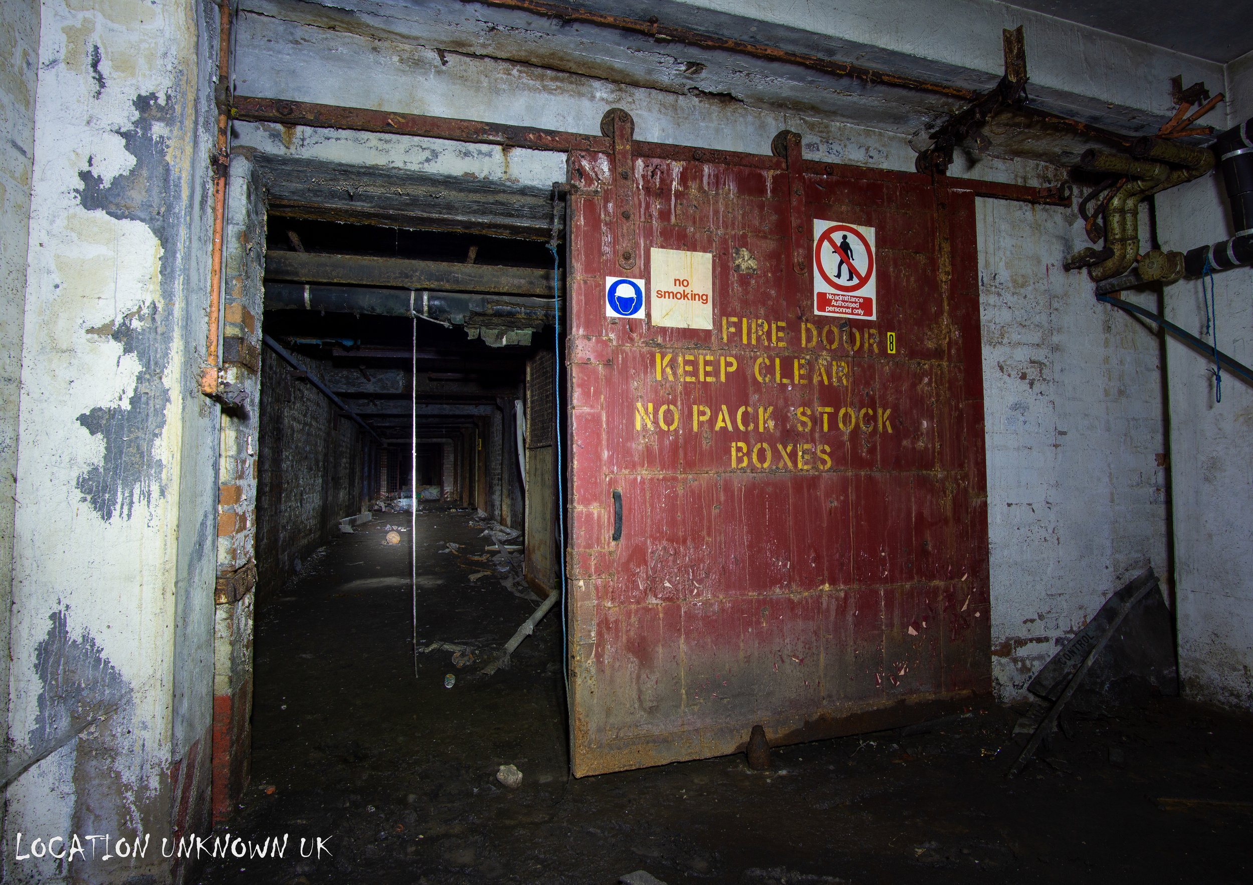 Original fire door.