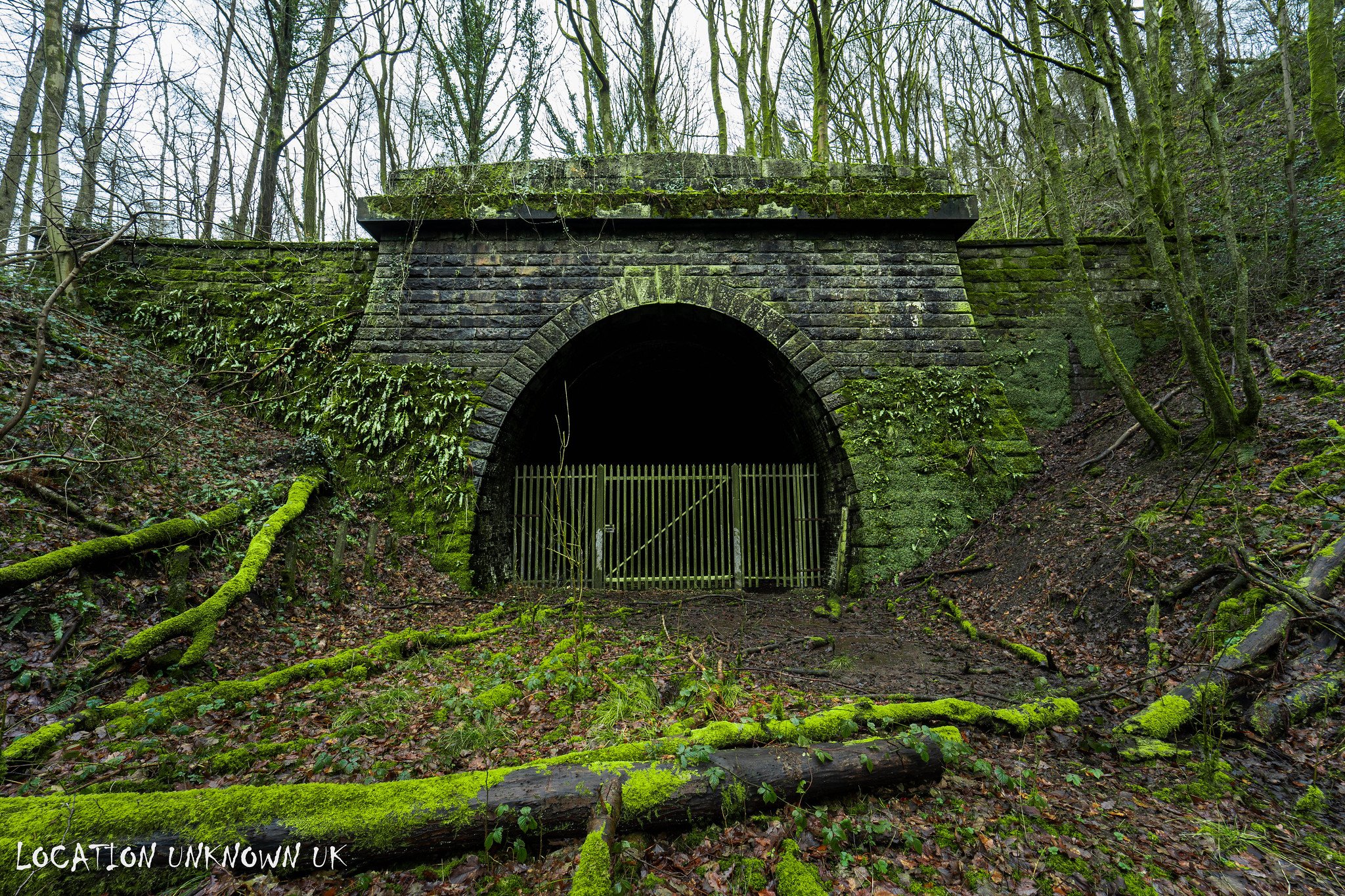 Looking in towards the northern portal.