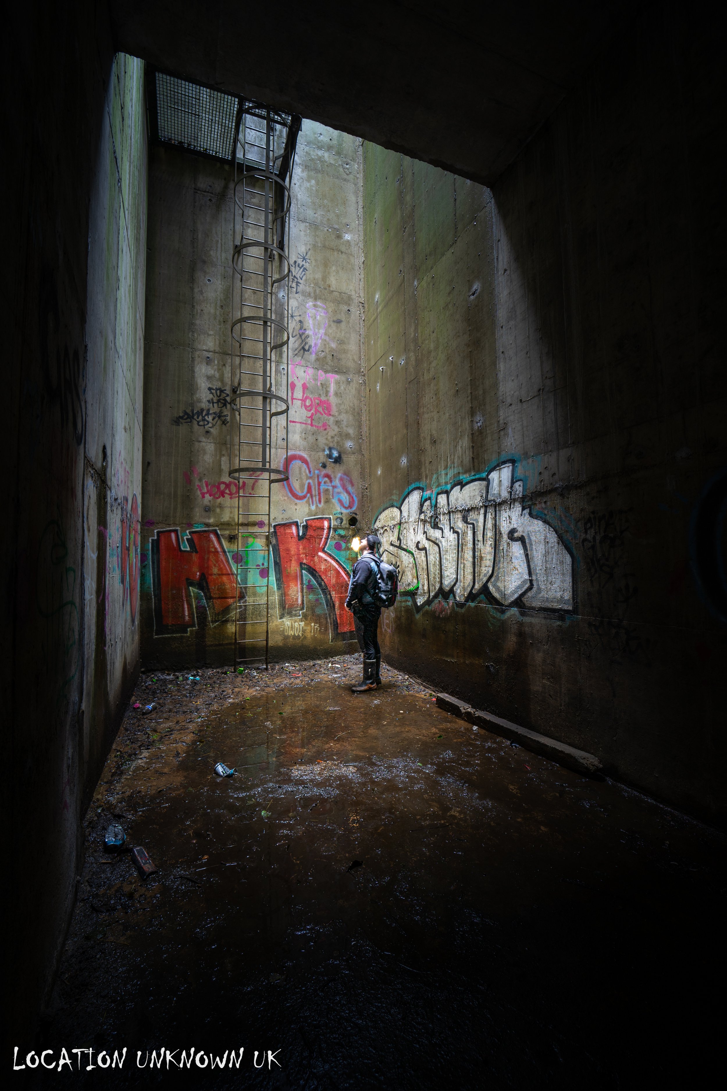 Bottom of the Northern portal shaft.