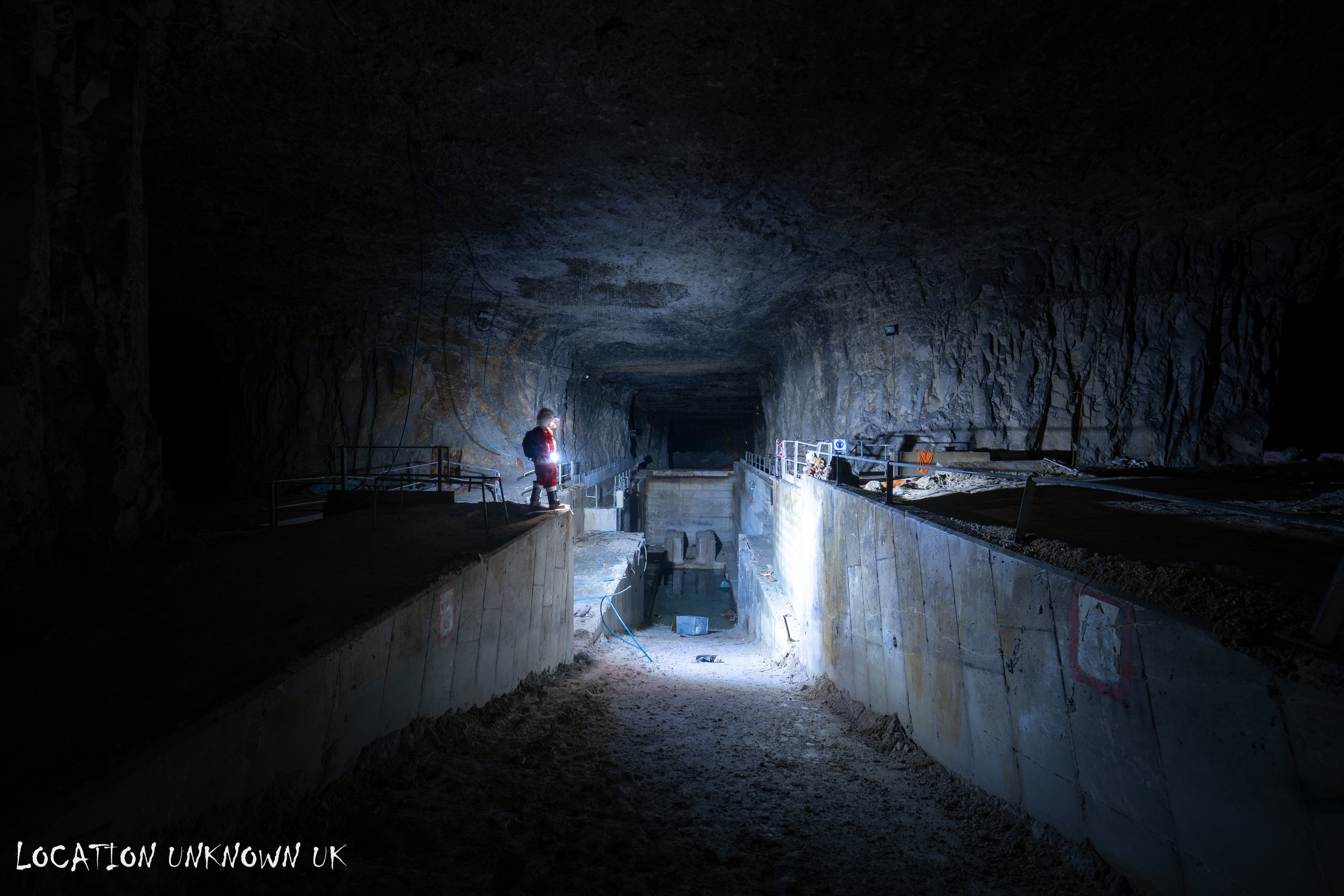 Crusher pit.