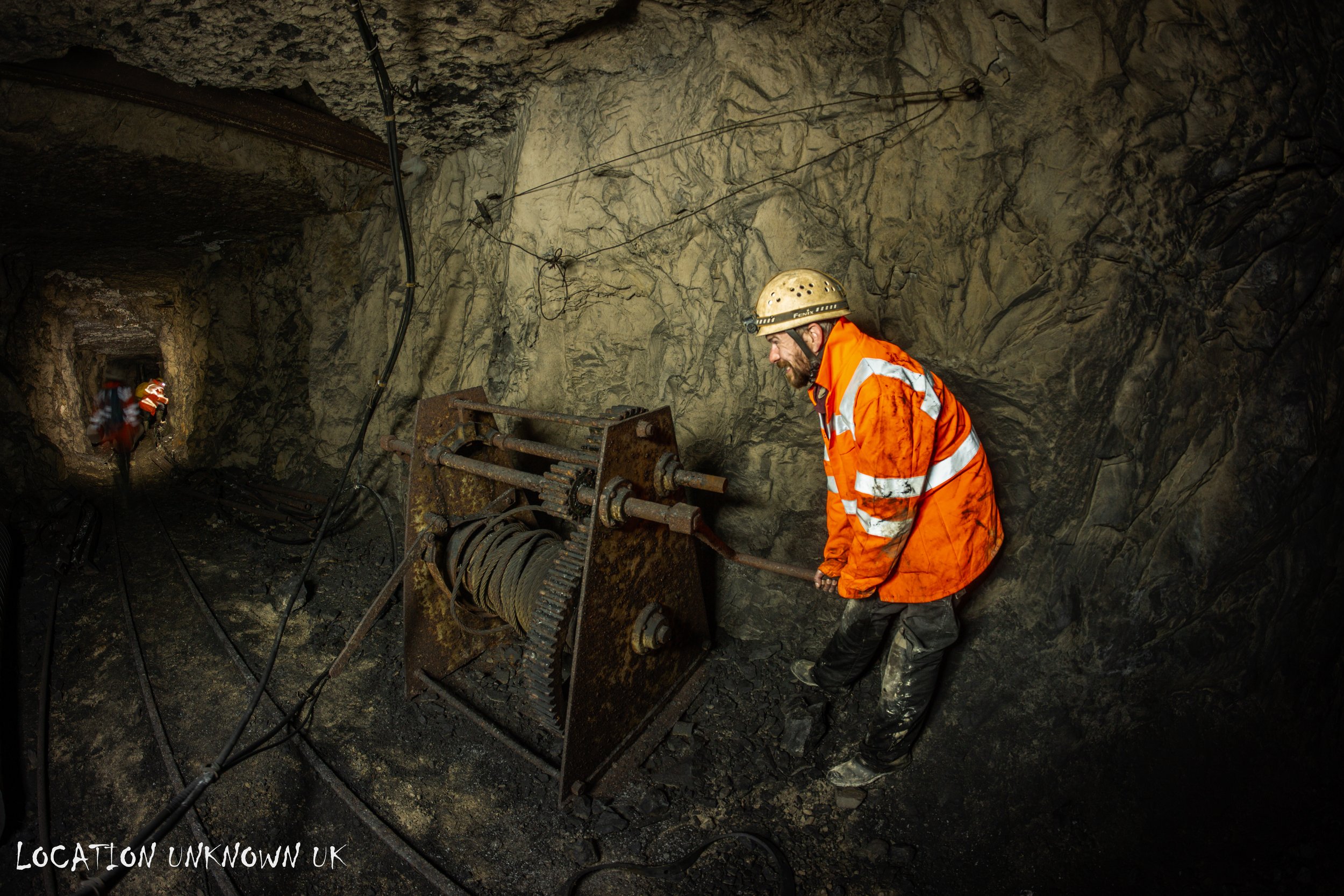 An old winch left in situ.