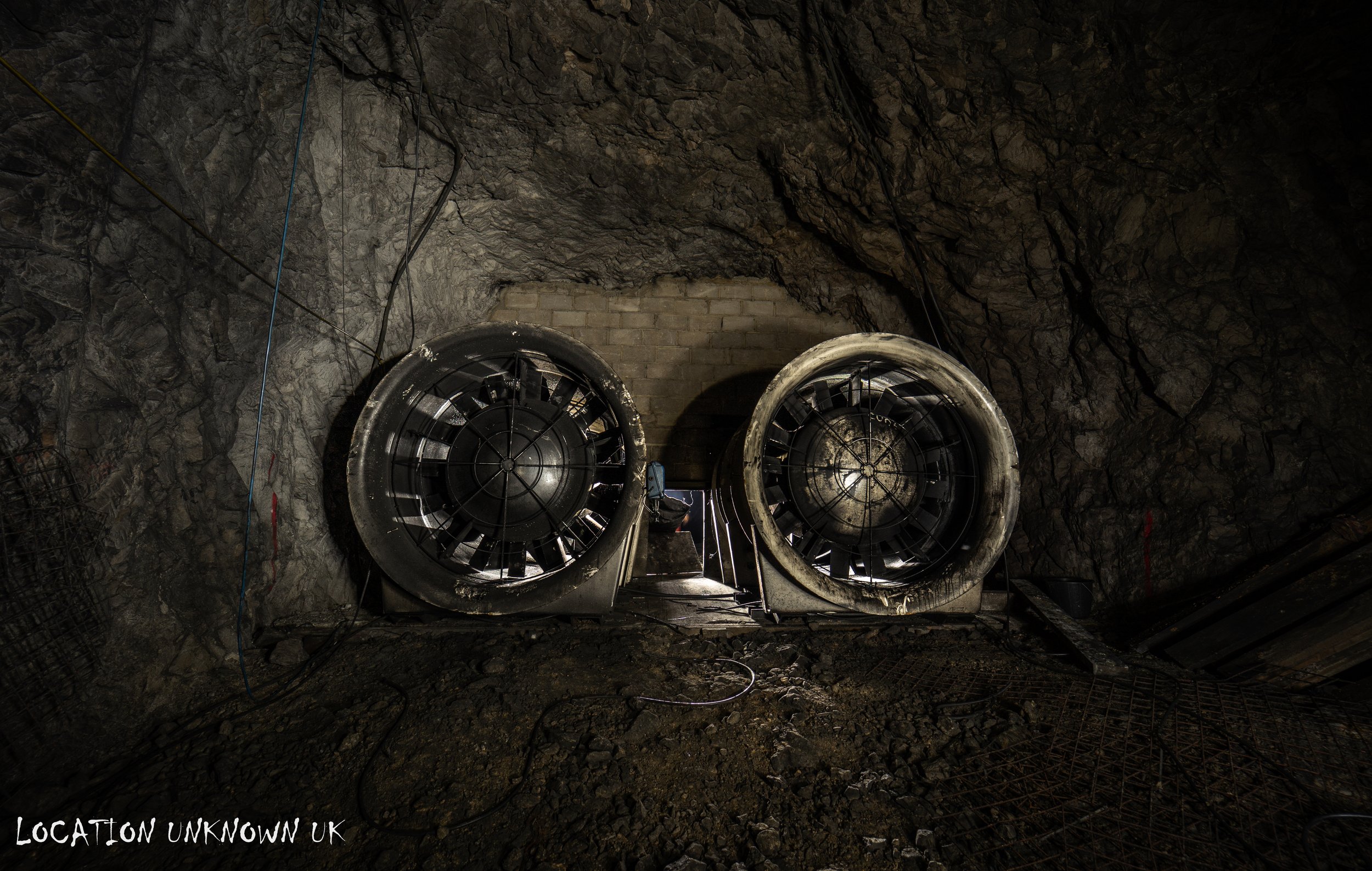 Black engine, the old workings and fans were still luckily accessible.