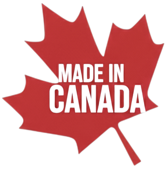 Kitchens Made in Canada with maple leaf. Bob and Marks Custom Cabinets