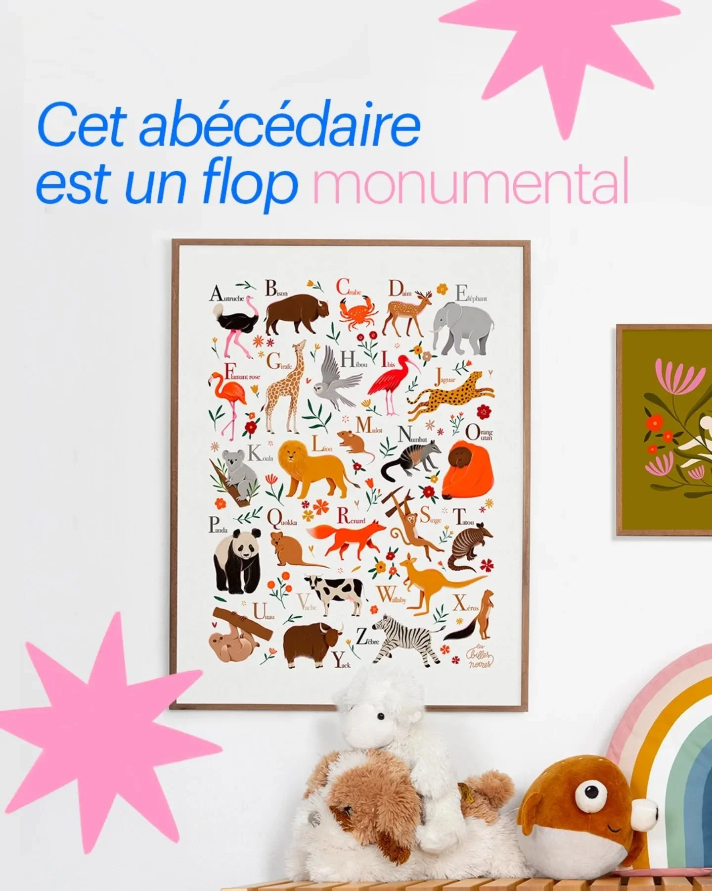 Une belle bourde d&egrave;s la premi&egrave;re lettre 🤡 Dans mon ab&eacute;c&eacute;daire des animaux, j&rsquo;avais dessin&eacute; une autruche pour la lettre A. Sur le papier, &ccedil;a semblait sympa... mais pour les tout-petits qui apprennent l&