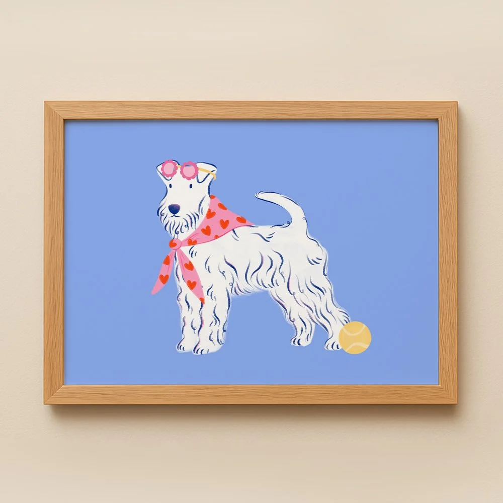 Terrier irlandais avec bandana