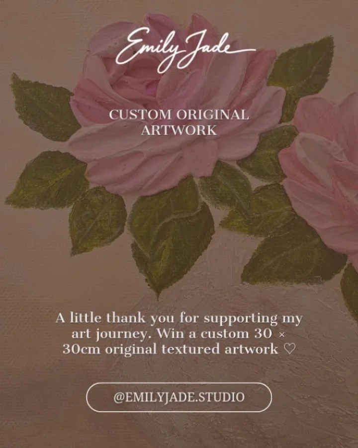MY FIRST EVER GIVEAWAY! 
It&rsquo;s my birthday&hellip; so I wanted to celebrate by giving back to this beautiful community that has supported my art journey every step of the way 🤍

To say thank you, I&rsquo;m giving one lucky person the chance to 