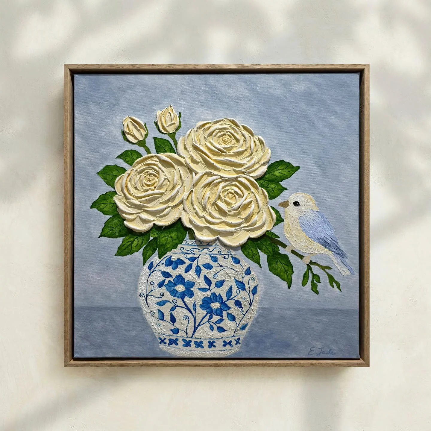 A reminder we all need sometimes&hellip; to Stop and Smell the Roses 🤍

Inspired by a beautiful blue porcelain vase I discovered in a local gift store, and a simple reminder from a florist to slow down and appreciate life's little moments - to truly