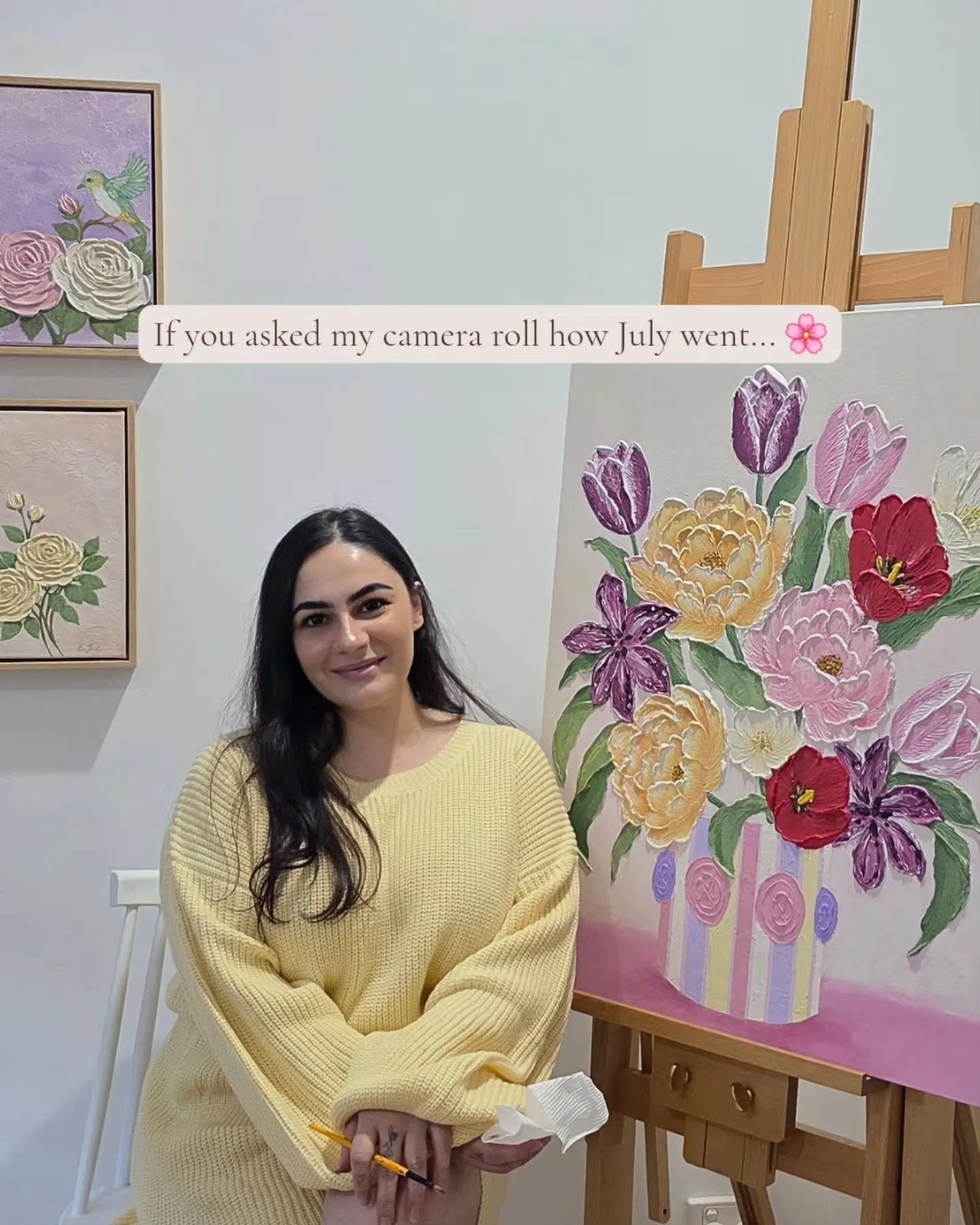 Looking back, July wasn't about huge milestones.

It was about showing up. Painting after work. Taking chances that felt scary. Learning new skills. Trusting that the small steps eventually become something bigger.

Here's to doing it all again in Au